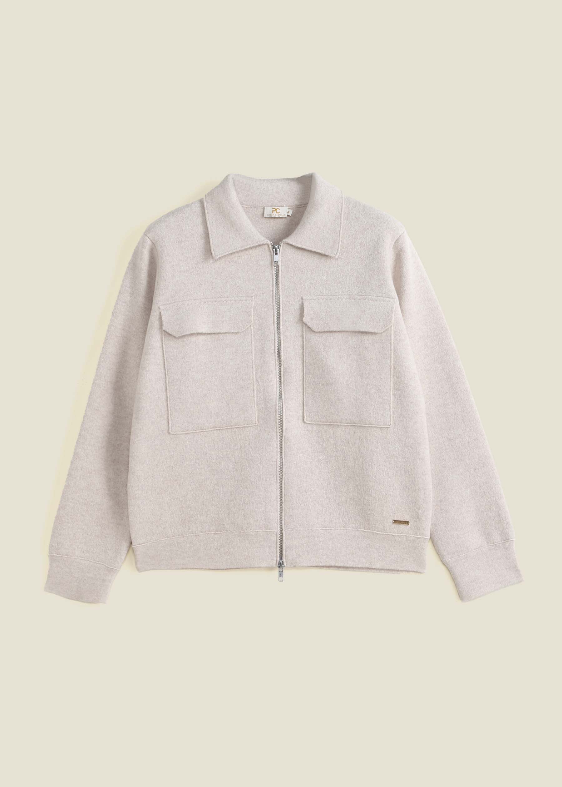 Lazio Cashmere Zip Utility Jacket