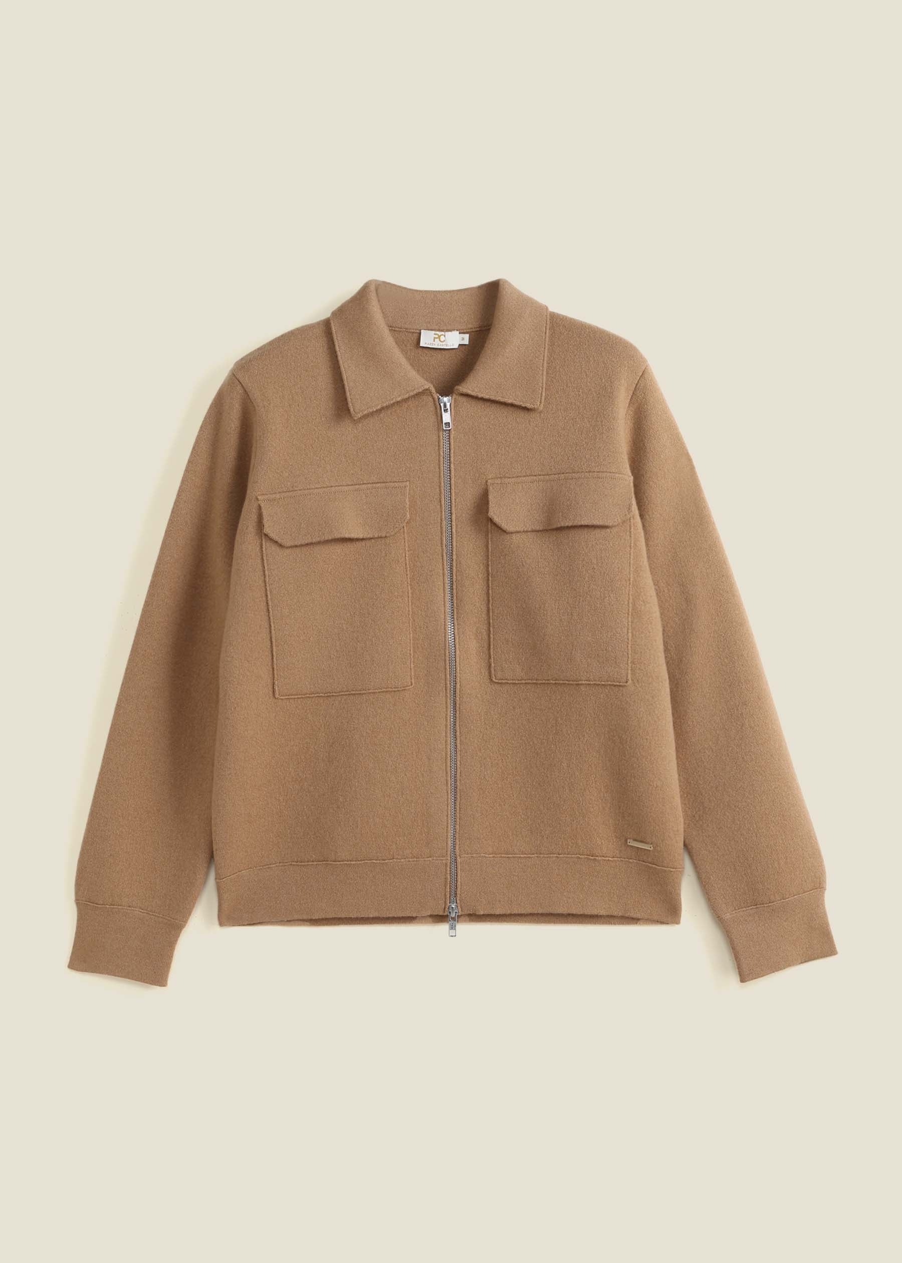 Lazio Cashmere Zip Utility Jacket