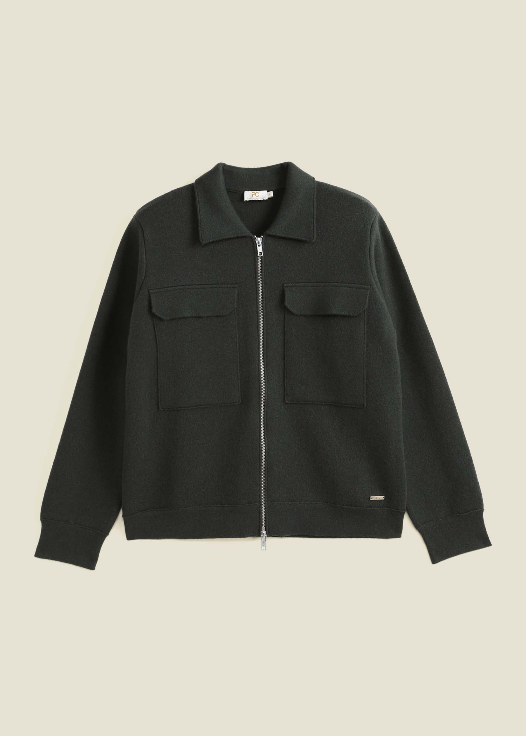 Lazio Cashmere Zip Utility Jacket