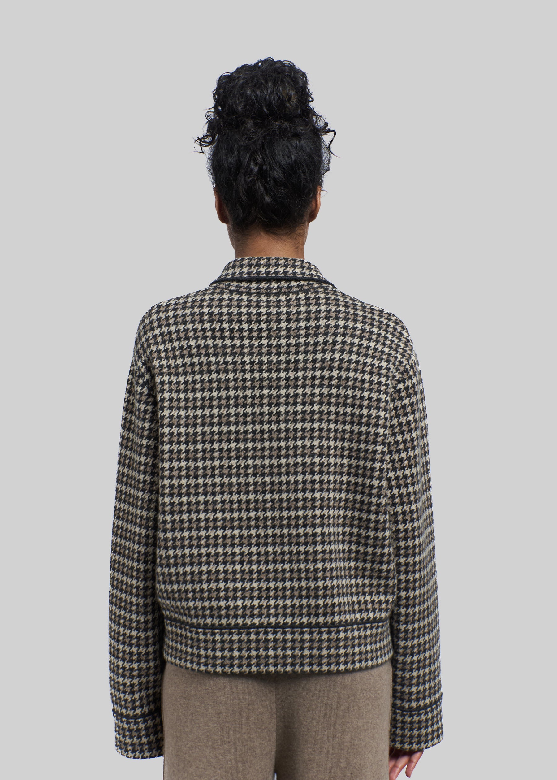 Quadro Boxy Cashmere Jacket