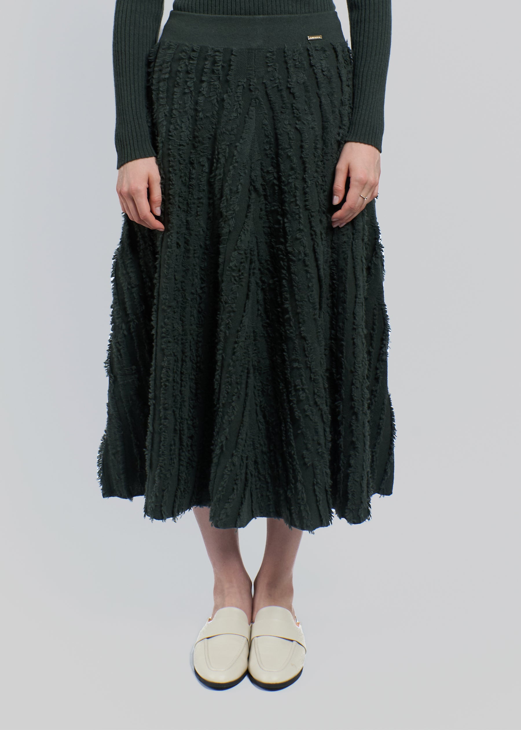 Frangia Cashmere Skirt