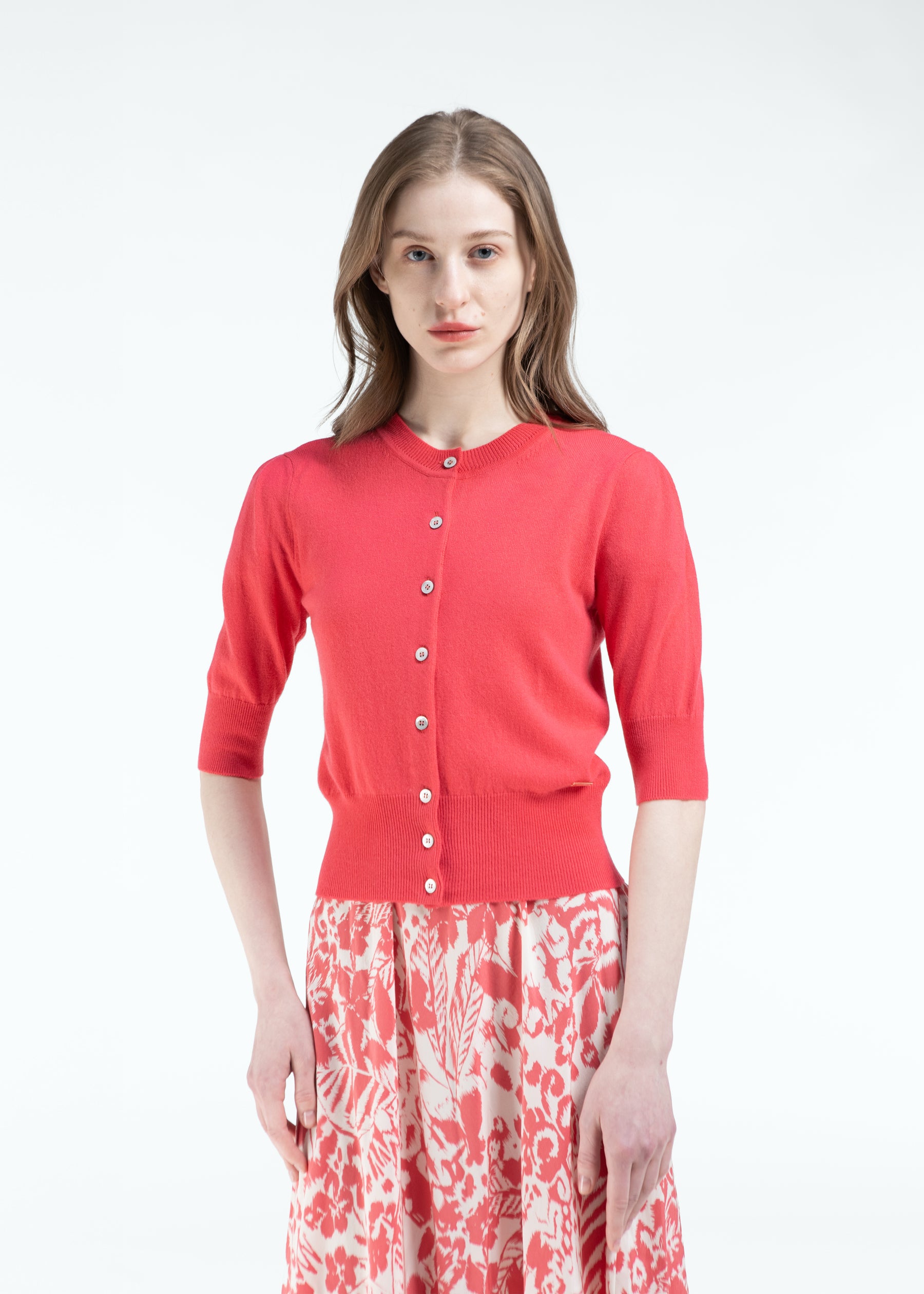 Bracciare Cashmere Cardigan with Mid Sleeves