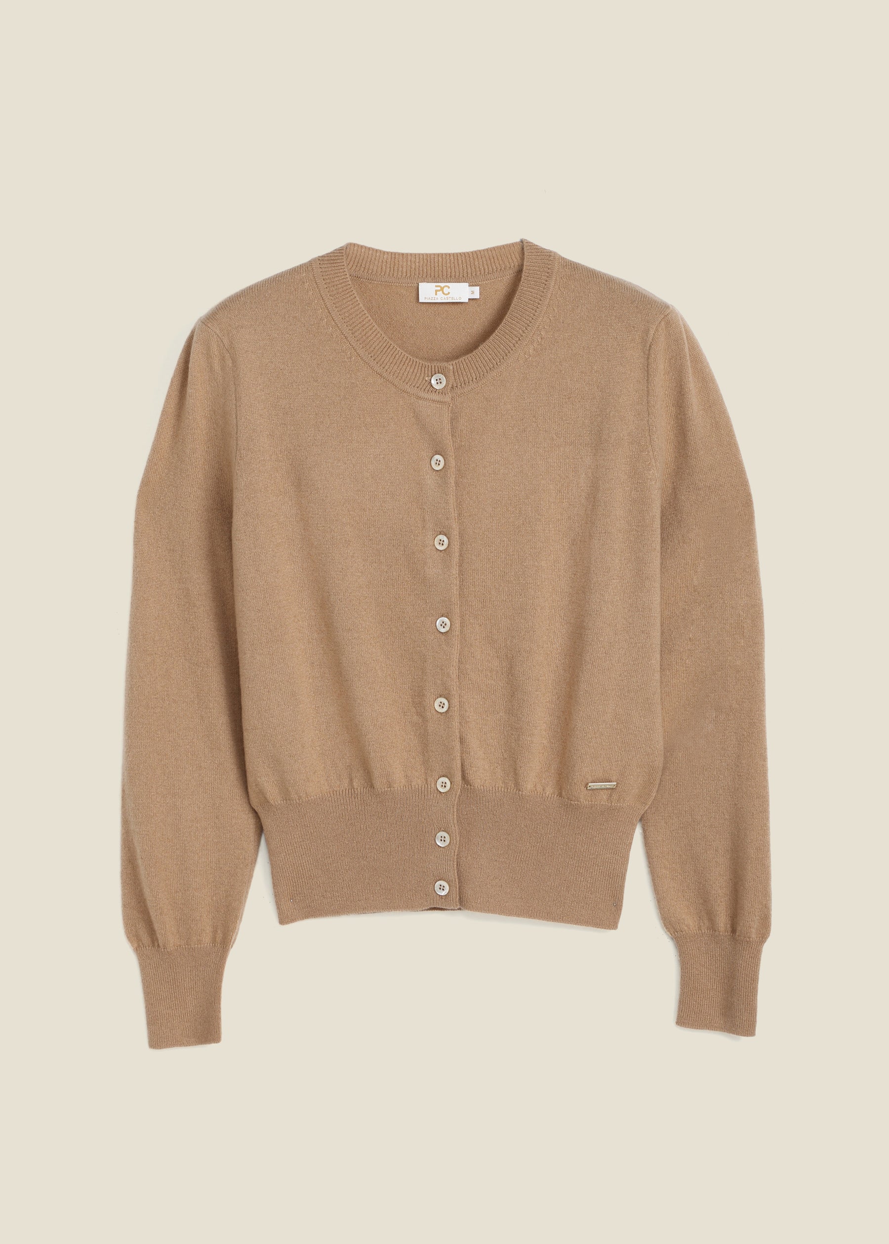 Sofia Classic Cropped Cashmere Cardigan