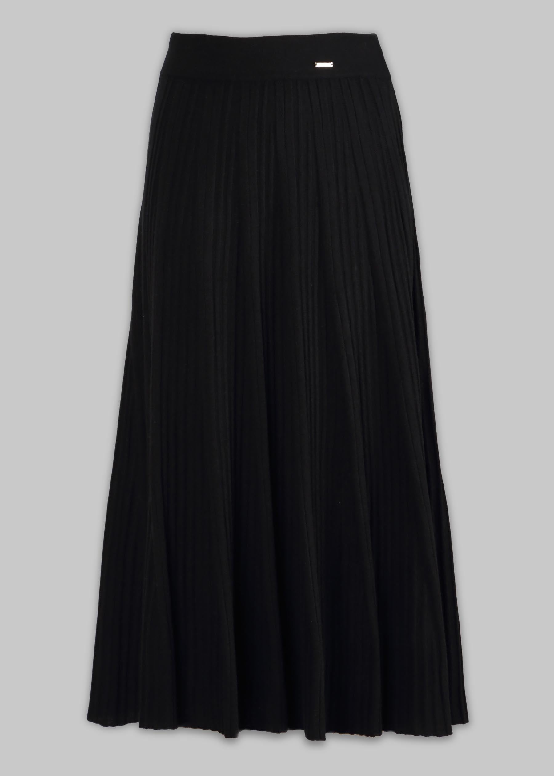 Silvana Rib Knit Cashmere Skirt