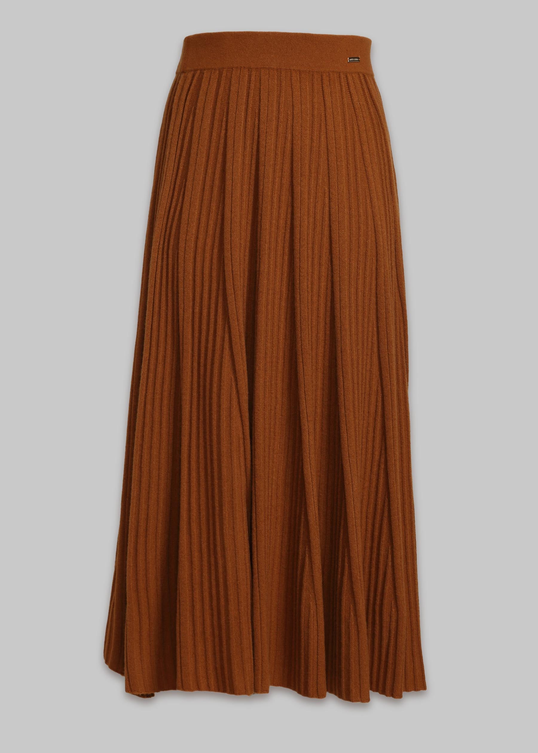 Silvana Rib Knit Cashmere Skirt