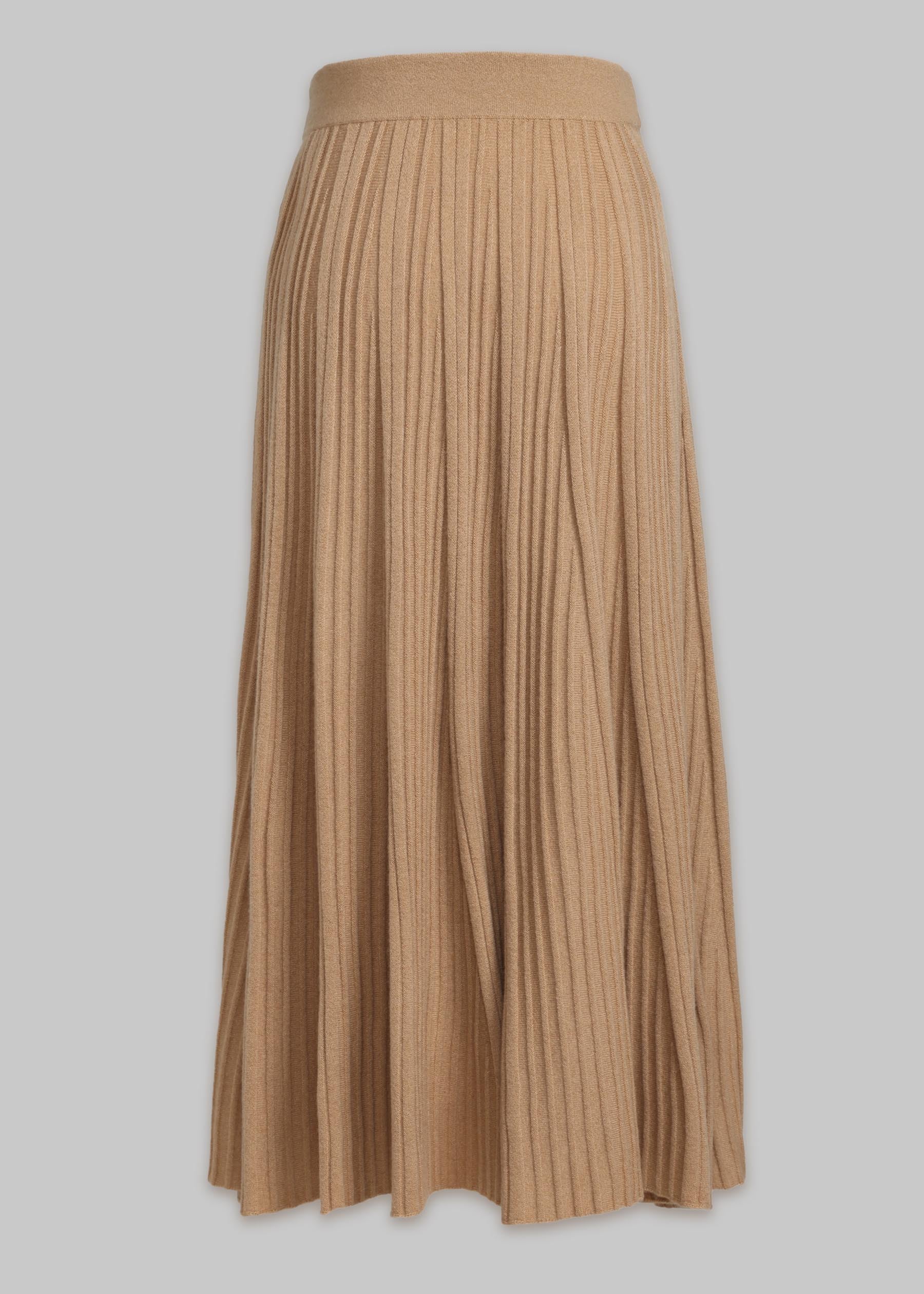 Silvana Rib Knit Cashmere Skirt