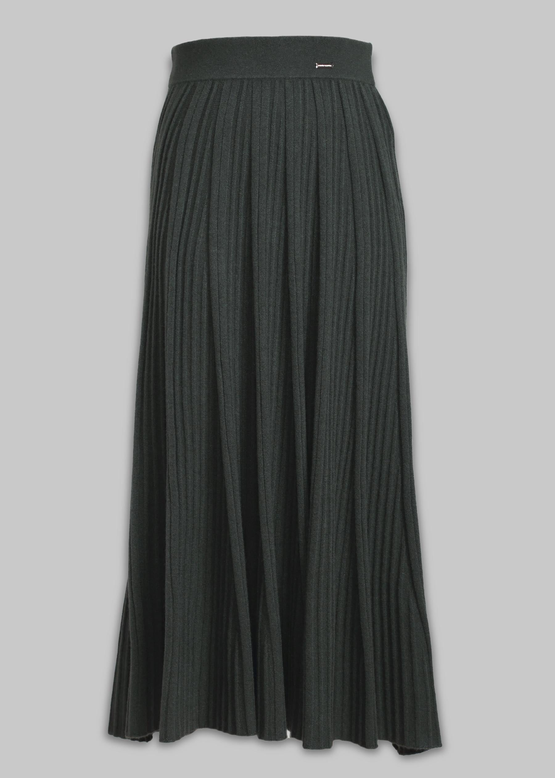 Silvana Rib Knit Cashmere Skirt