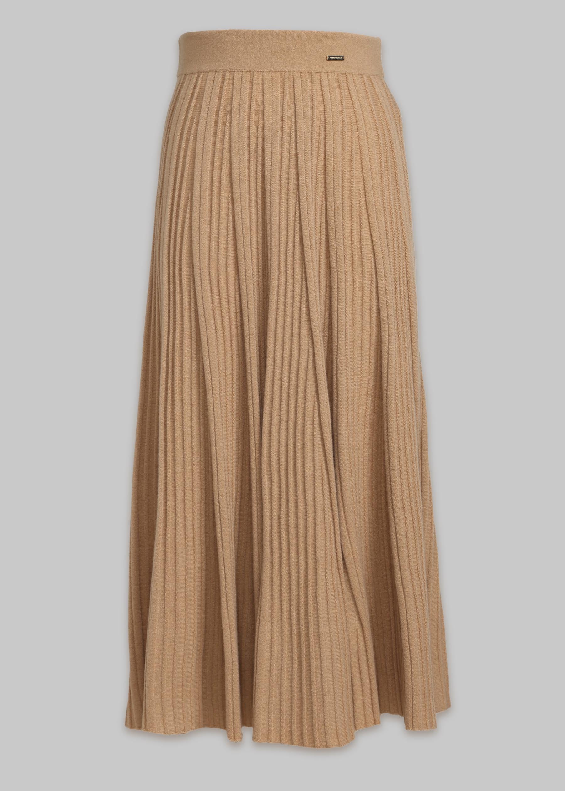 Silvana Rib Knit Cashmere Skirt