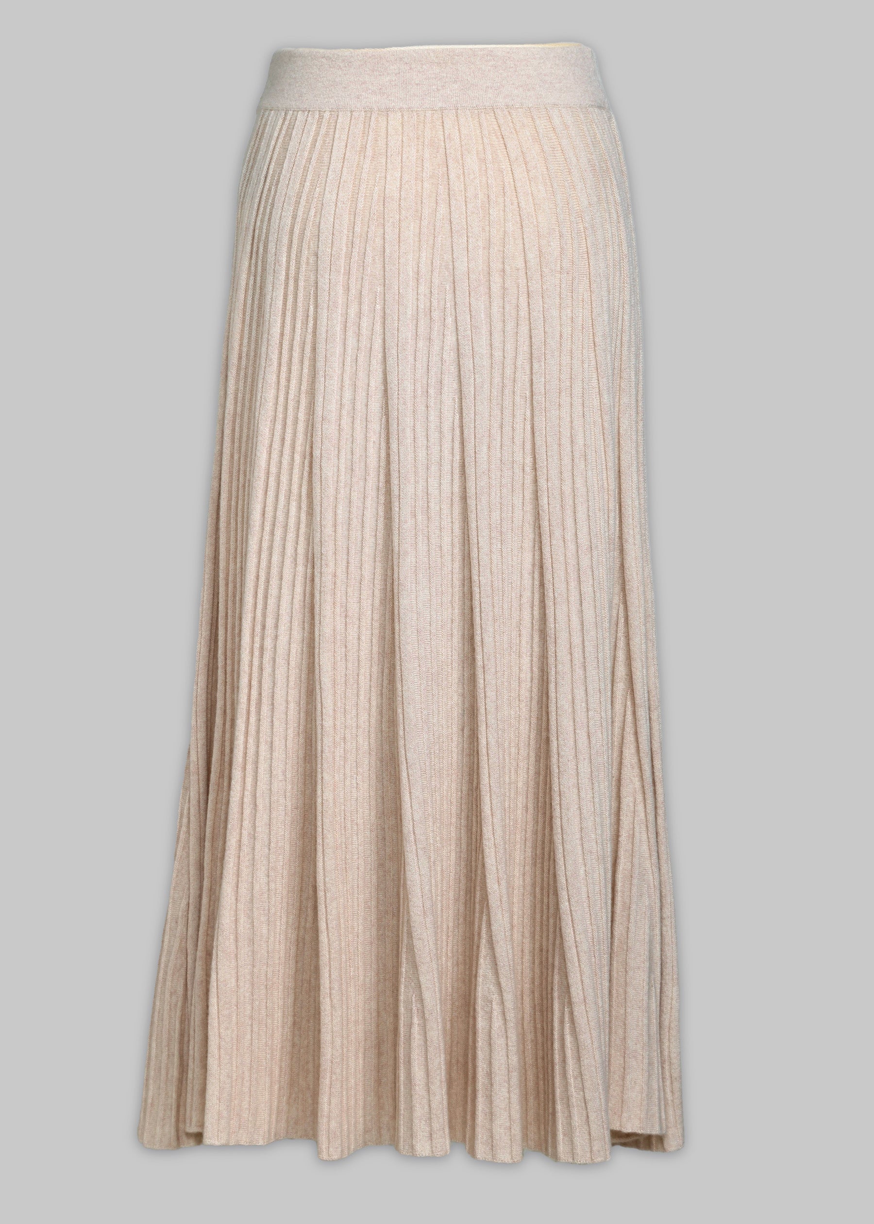 Silvana Rib Knit Cashmere Skirt