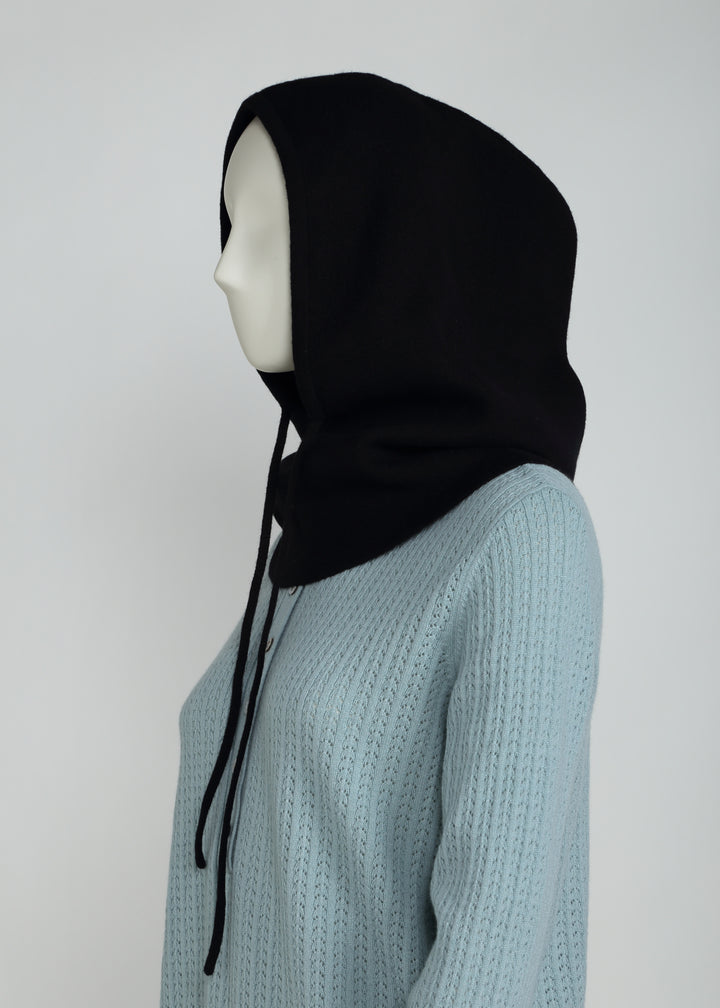 Jacquard Knit Hoodie Snood