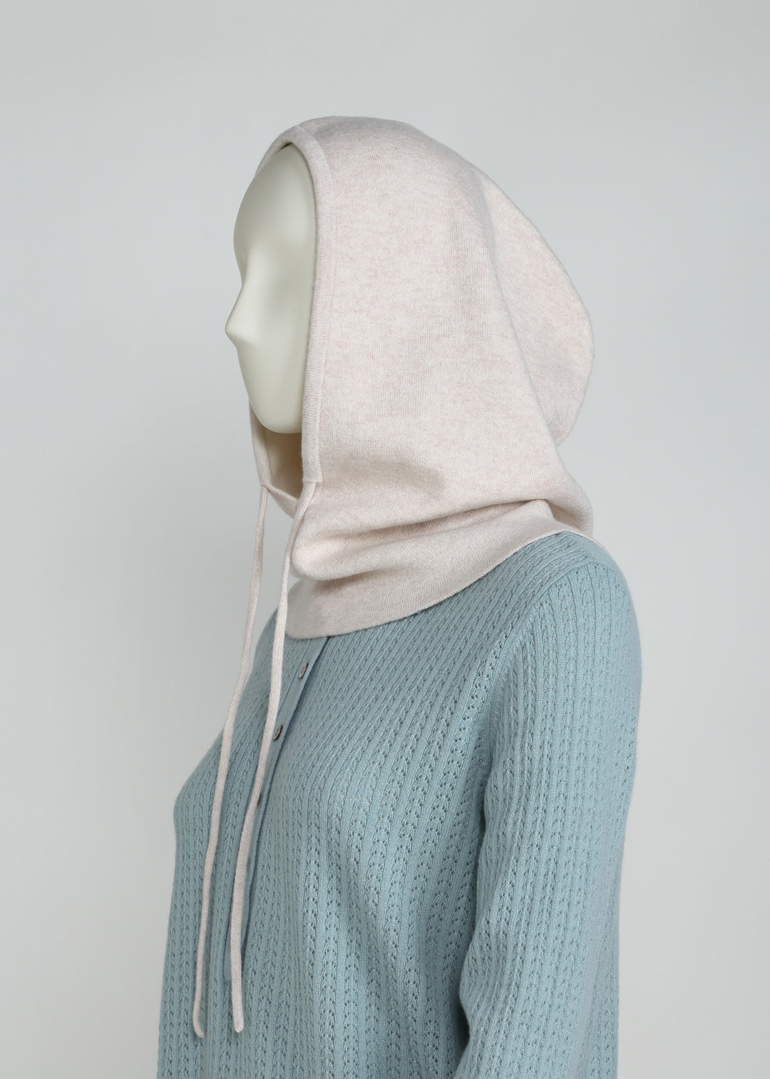 Jacquard Knit Hoodie Snood