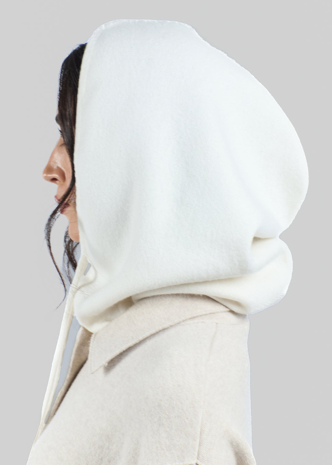 Jacquard Knit Hoodie Snood