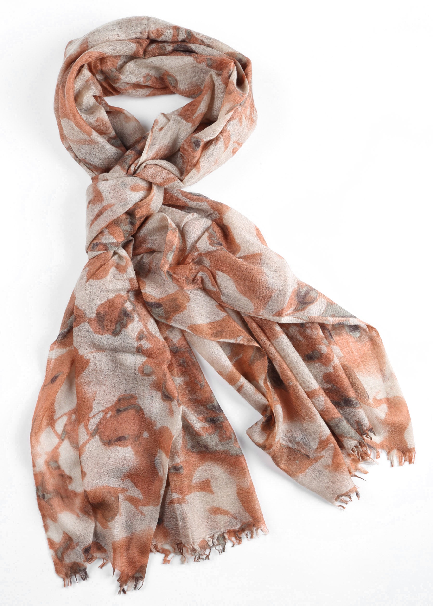 Fiori Cashmere Shawl with Print