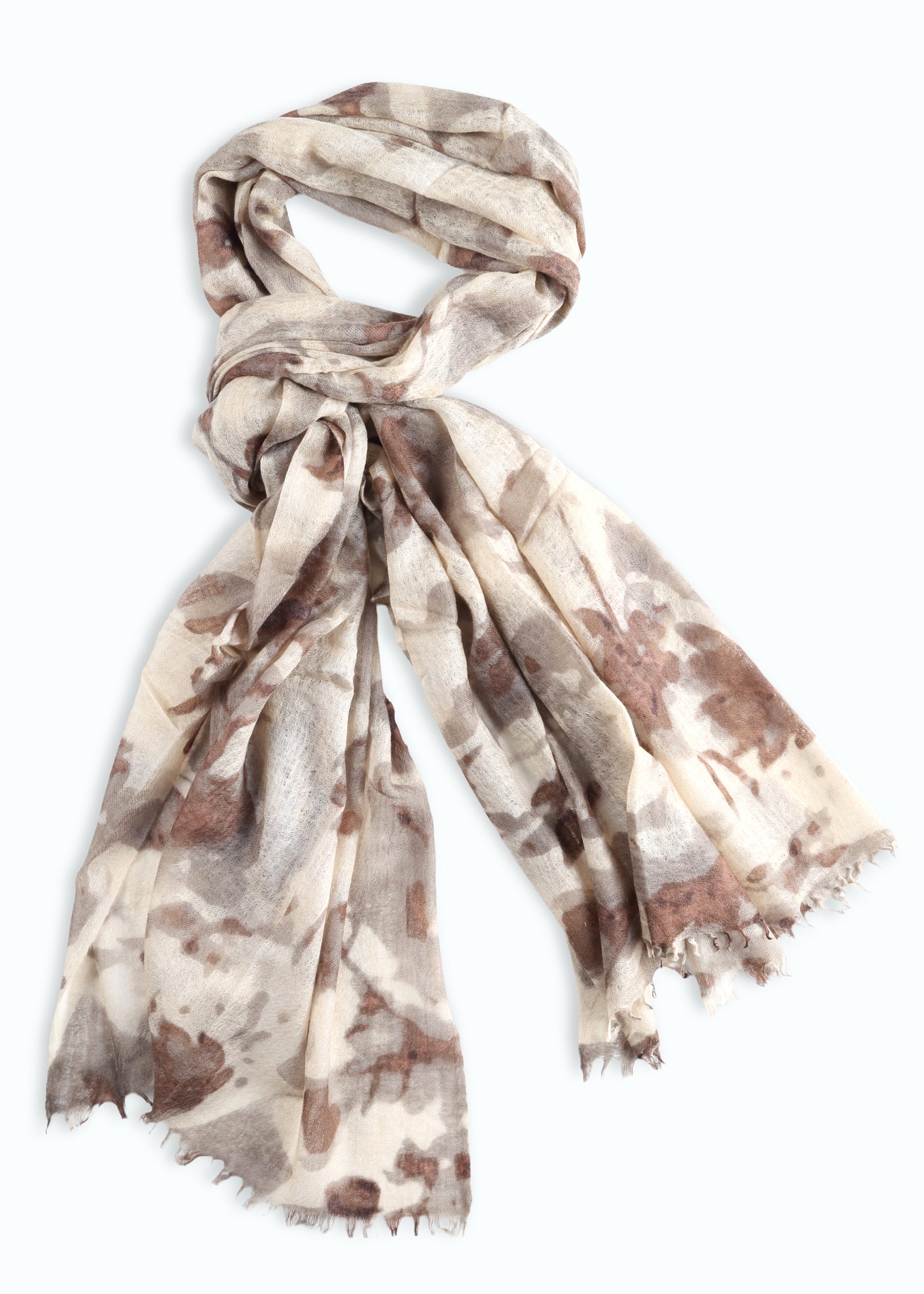 Fiori Cashmere Shawl with Print