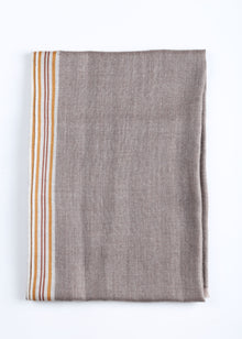 Ombra Cashmere Scarf with Stripes