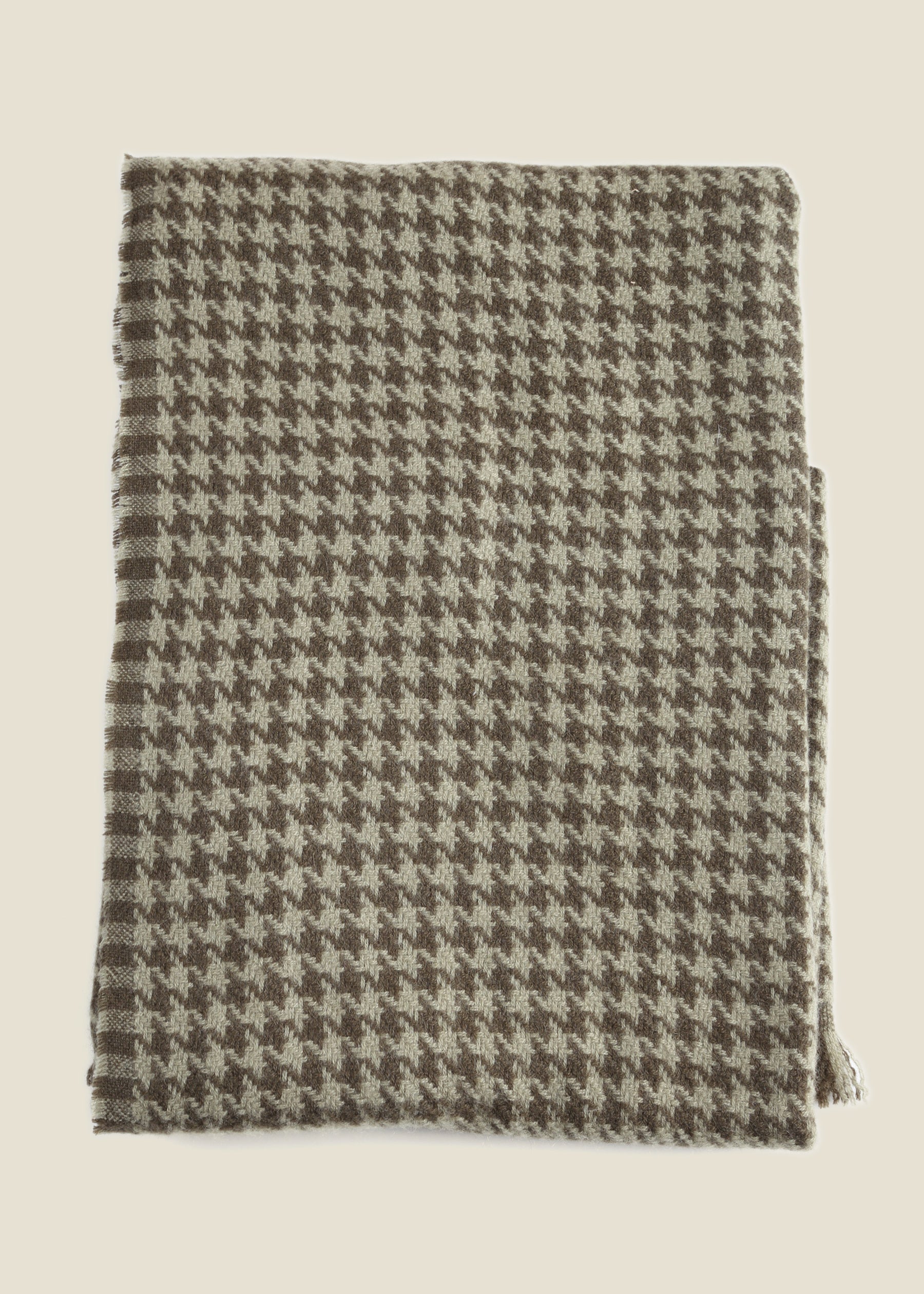 Allegra Houndstooth Cashmere Shawl