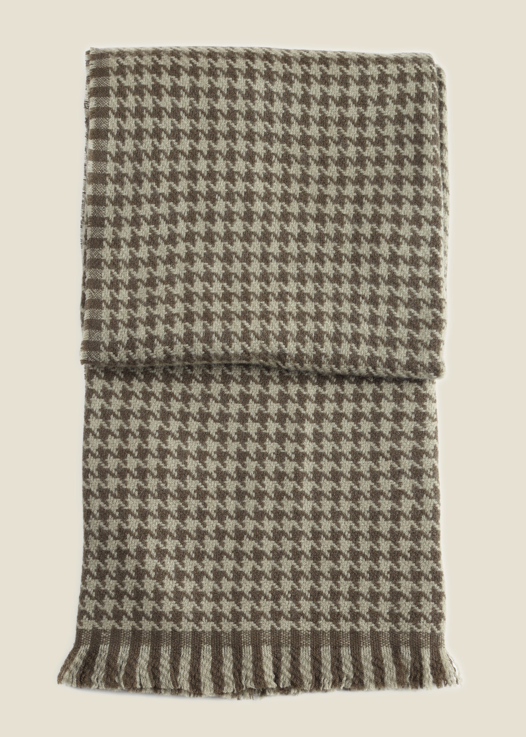 Allegra Houndstooth Cashmere Shawl