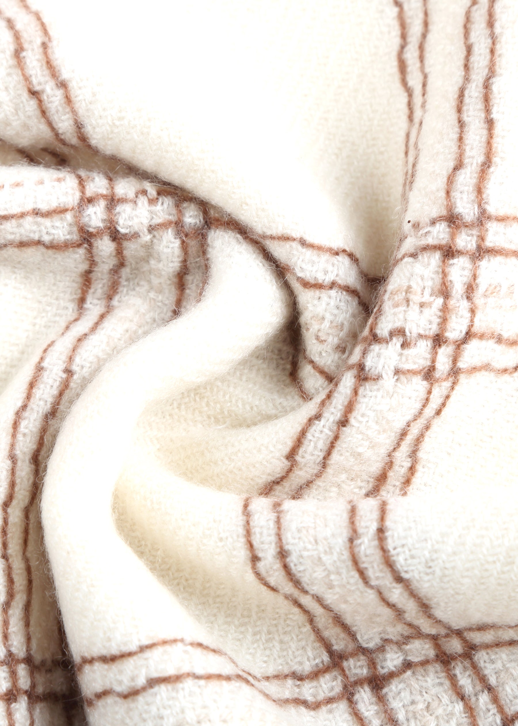 Valle Plaid Cashmere Shawl