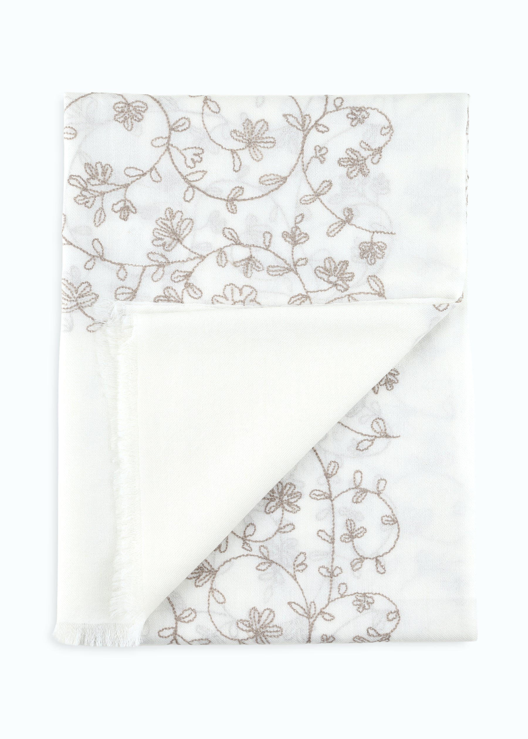 Sertella Hand-Embroidered Shawl