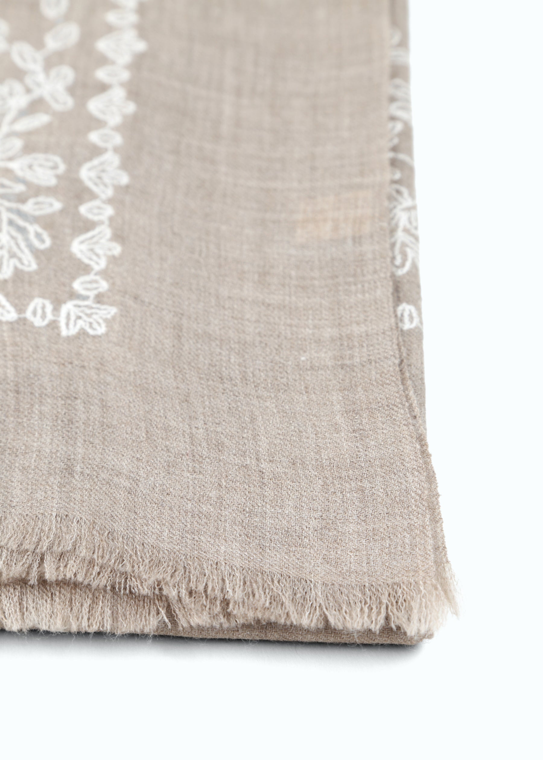 Ricciola Hand-Embroidered Shawl