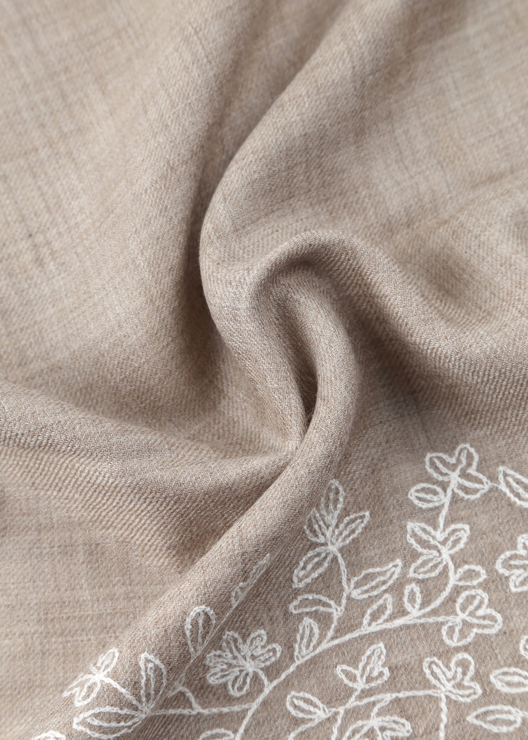 Ricciola Hand-Embroidered Shawl