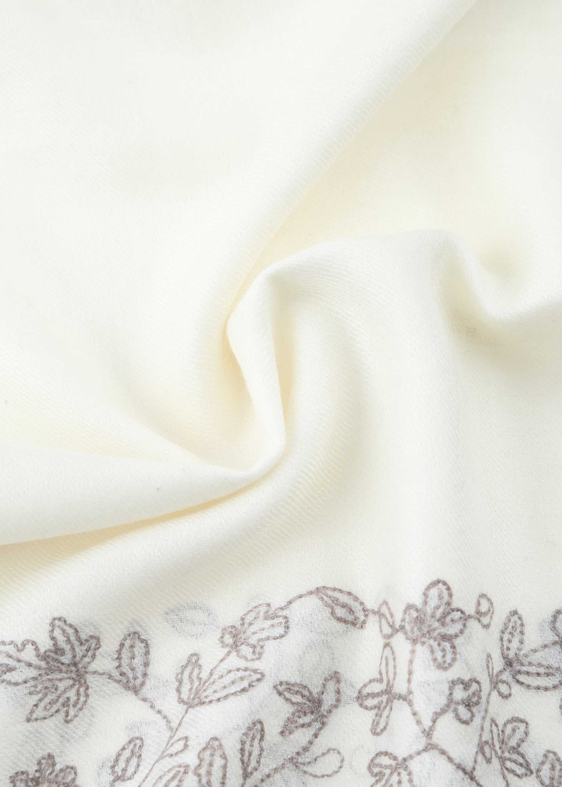 Ricciola Hand-Embroidered Shawl