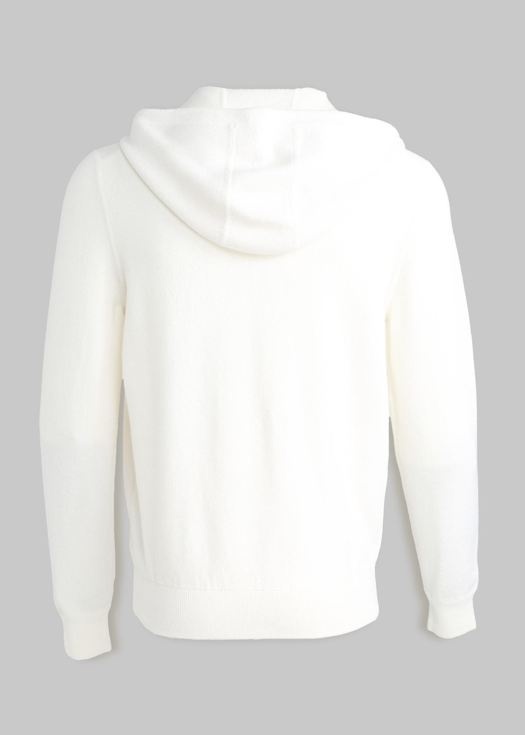 Felpa con cappuccio in cashmere con zip