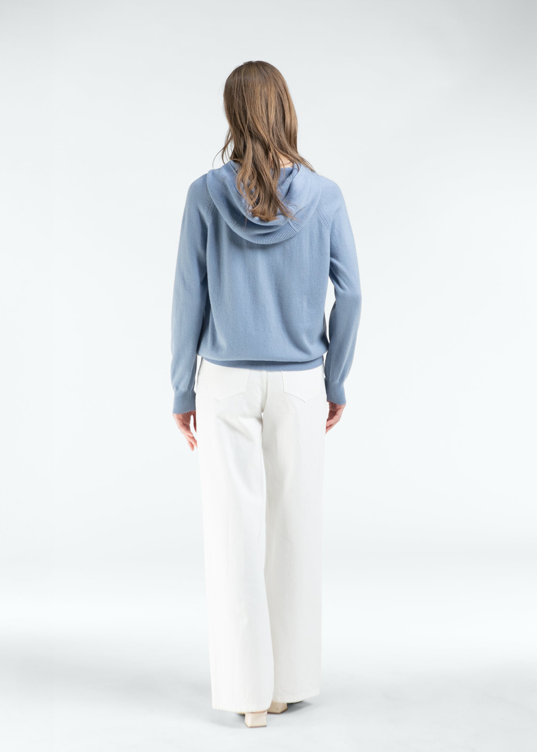 Chiara Cashmere Zip Up Hoodie