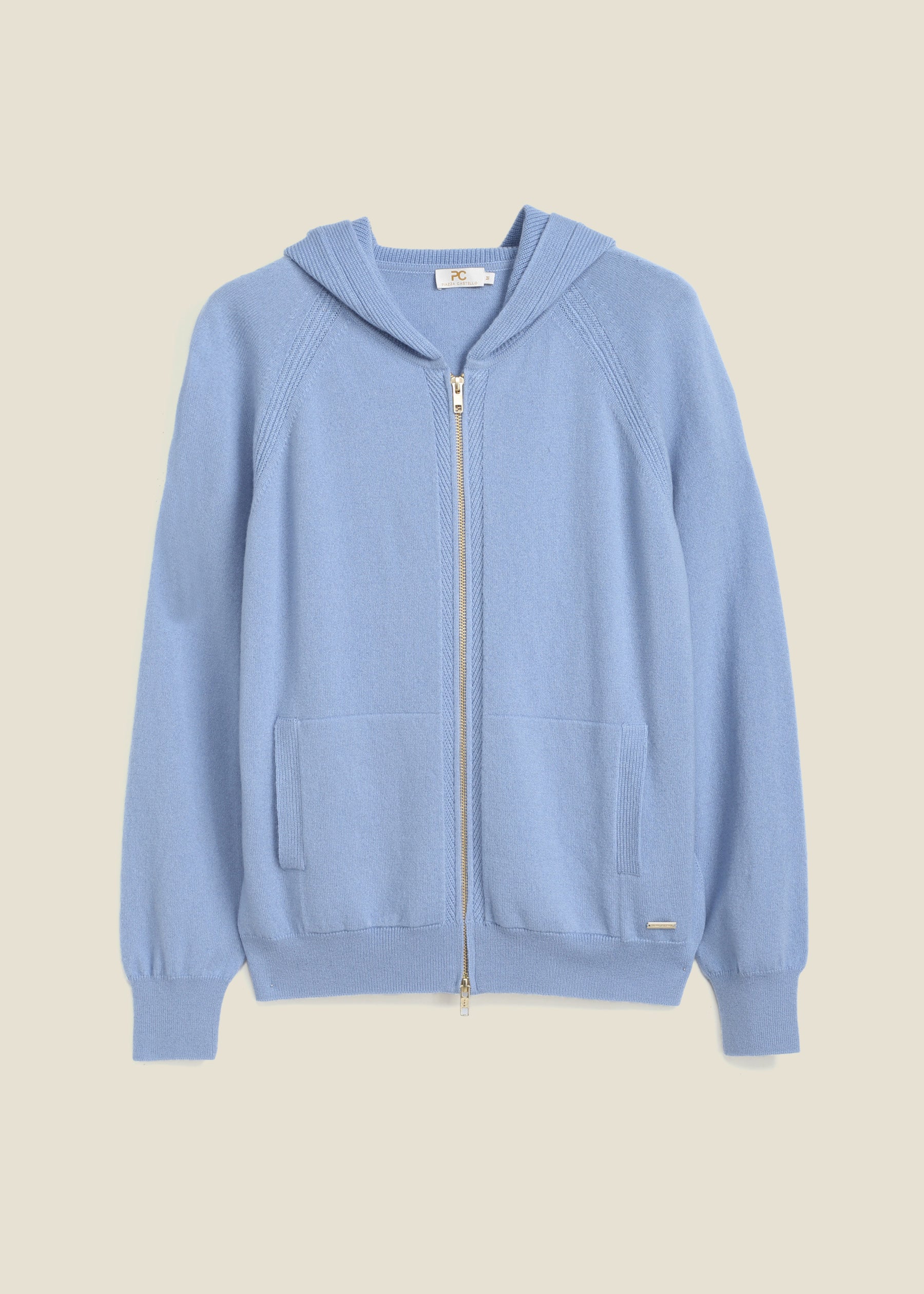 Chiara Cashmere Zip Up Hoodie