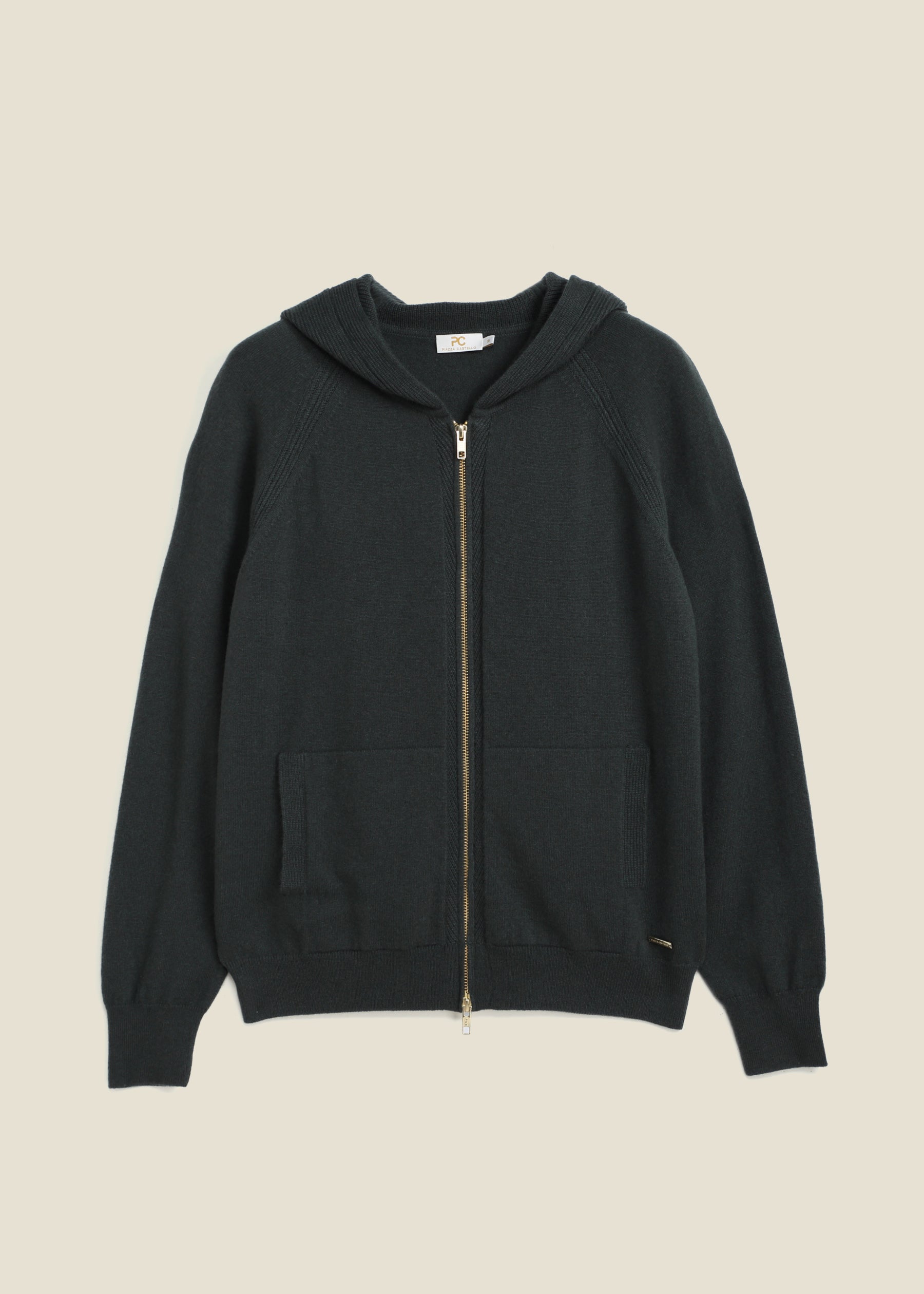 Chiara Cashmere Zip Up Hoodie