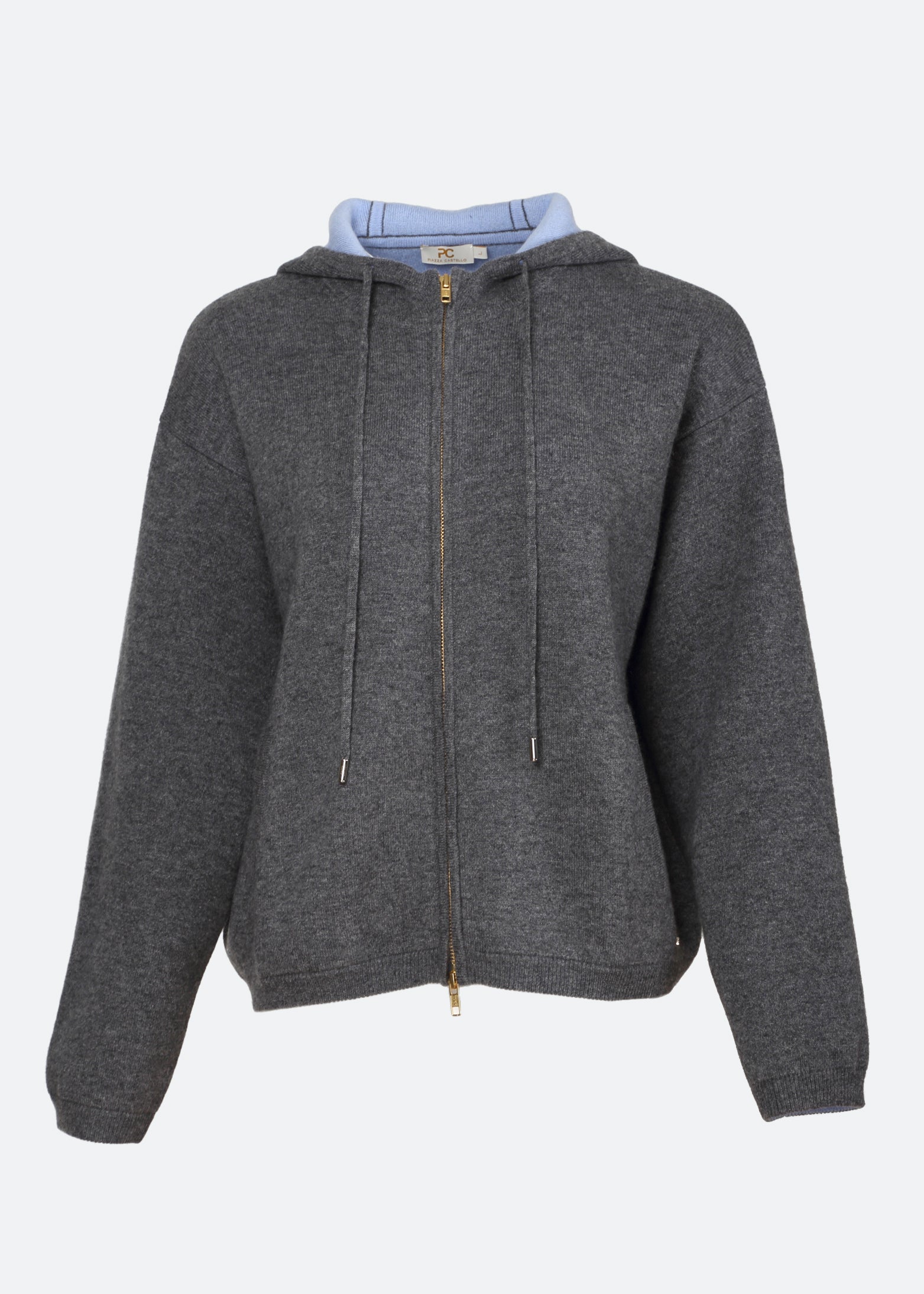 Alessia Zip Up Cashmere Hoodie