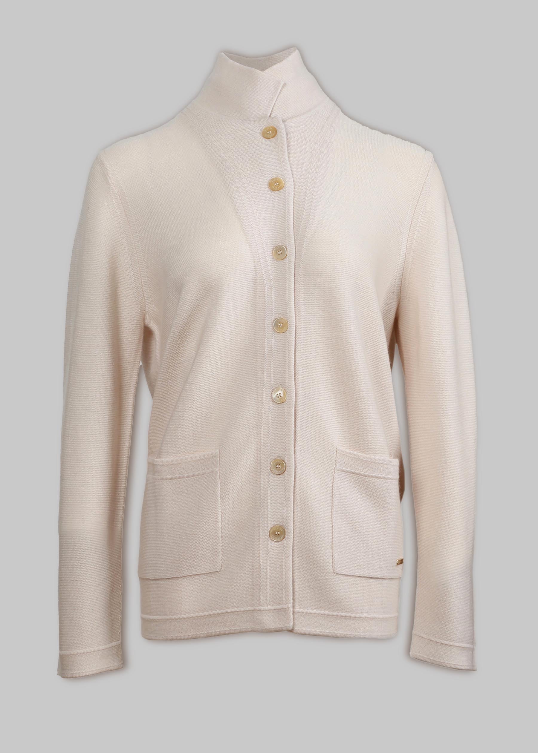 Collo Lapel Cashmere Cardigan