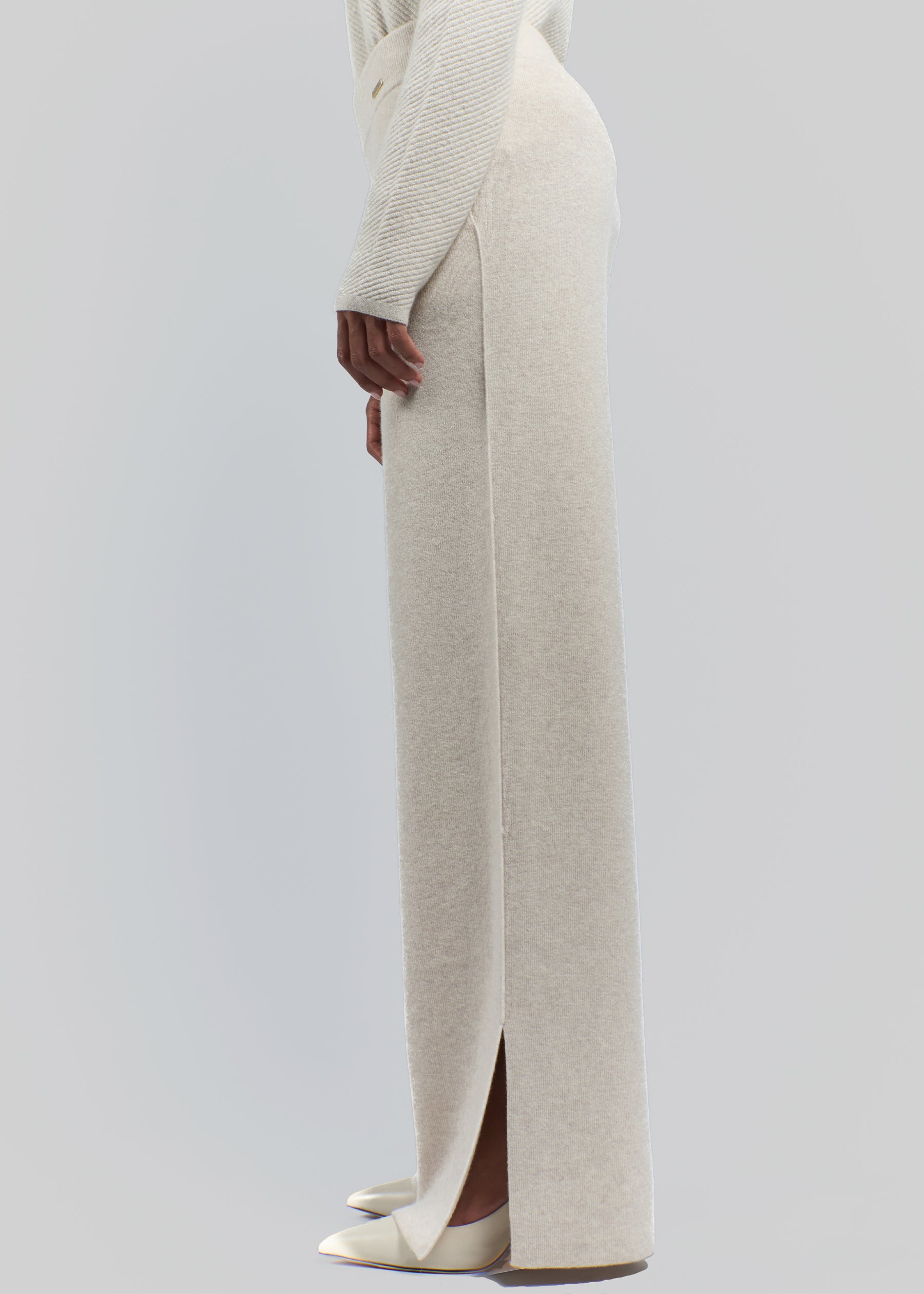 Largo Cashmere Wide-Leg Trousers