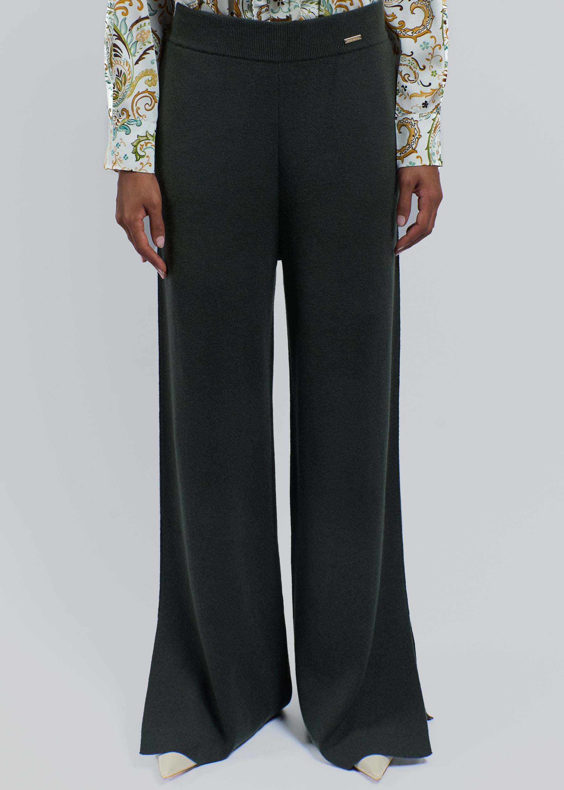 Largo Cashmere Wide-Leg Trousers