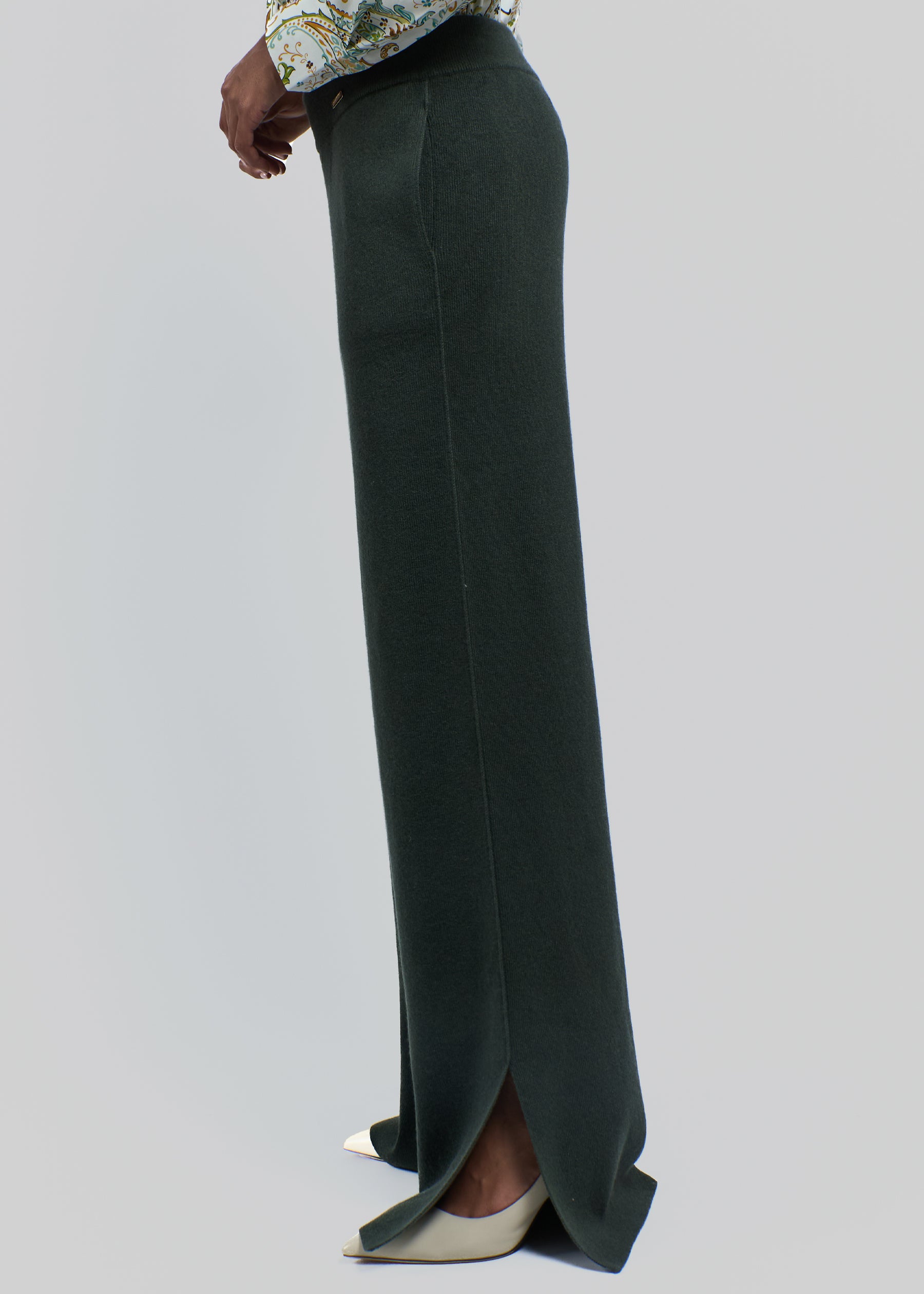 Largo Cashmere Wide-Leg Trousers