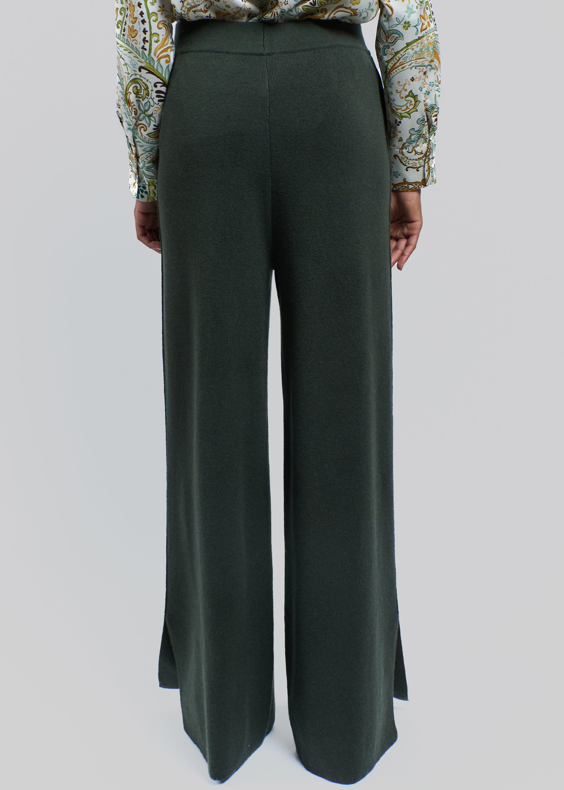 Largo Cashmere Wide-Leg Trousers