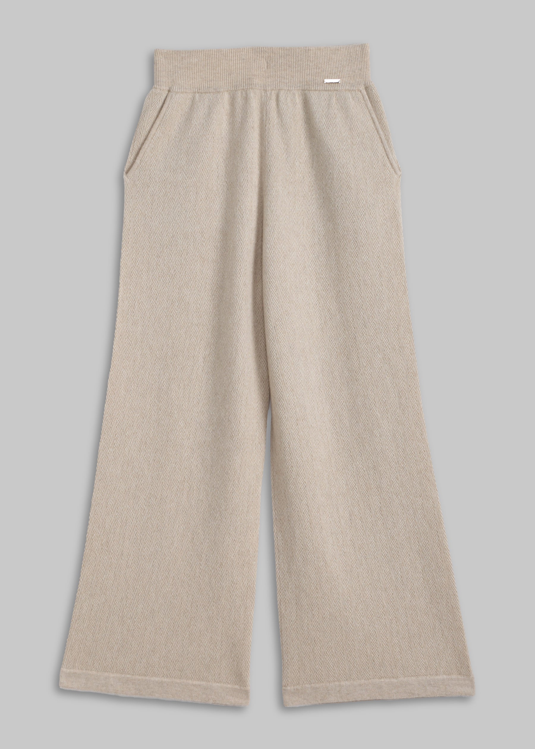 Arioso Wide-Leg Cashmere Trousers