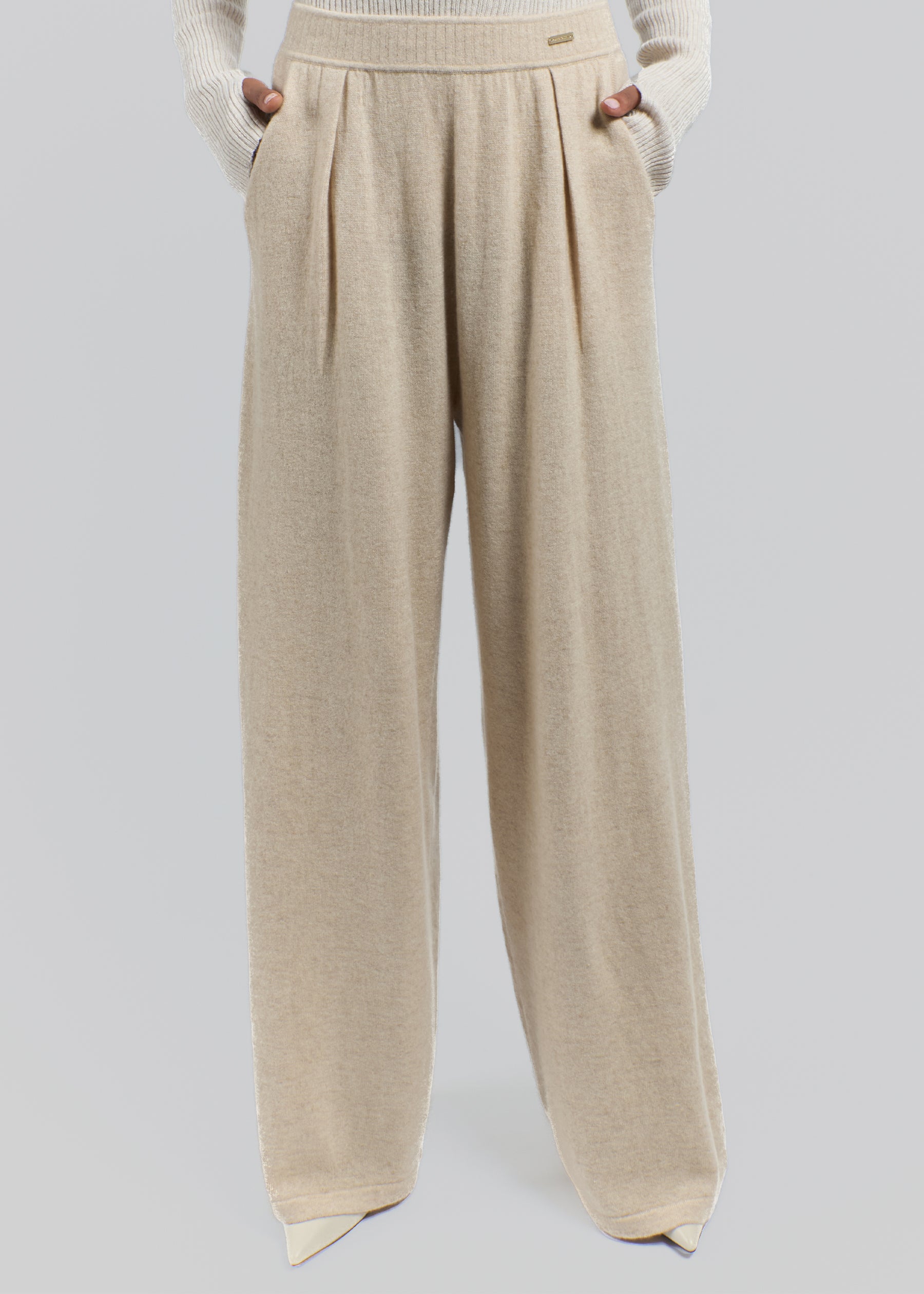 Maglia Pleated Cashmere Trousers