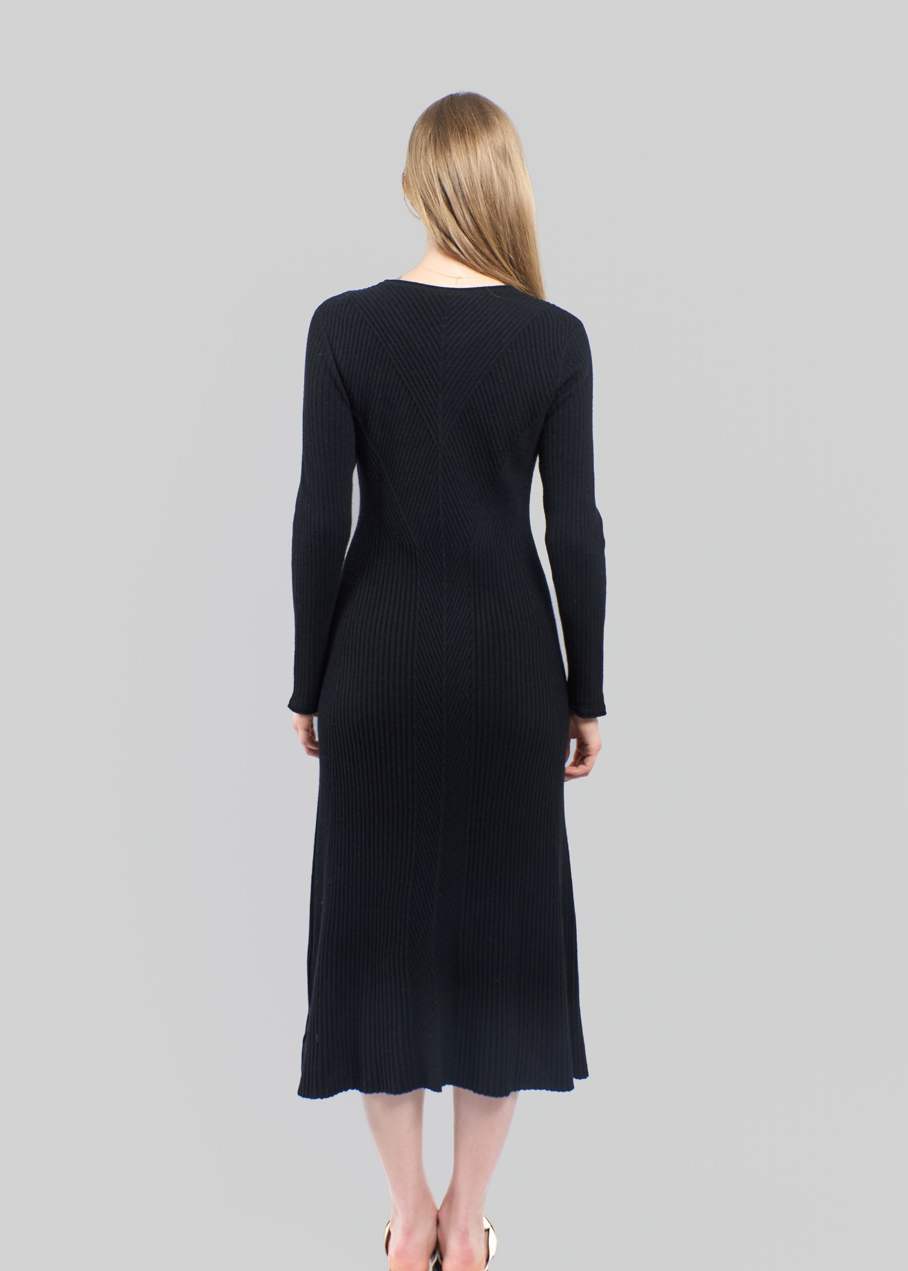 Venezia Ribbed Cashmere Maxi Dress