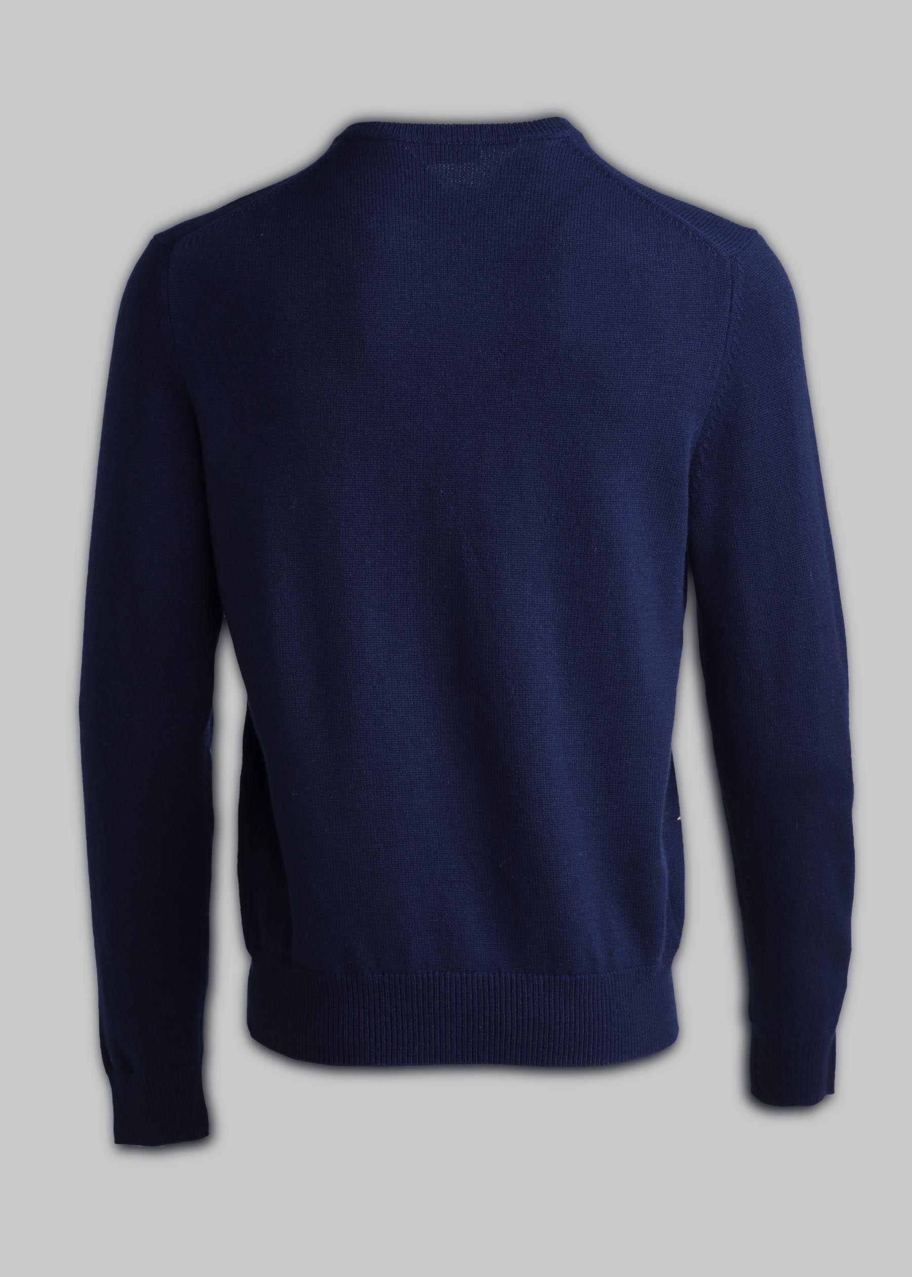 Giostra Men's Polo Intarsia Cashmere Jumper