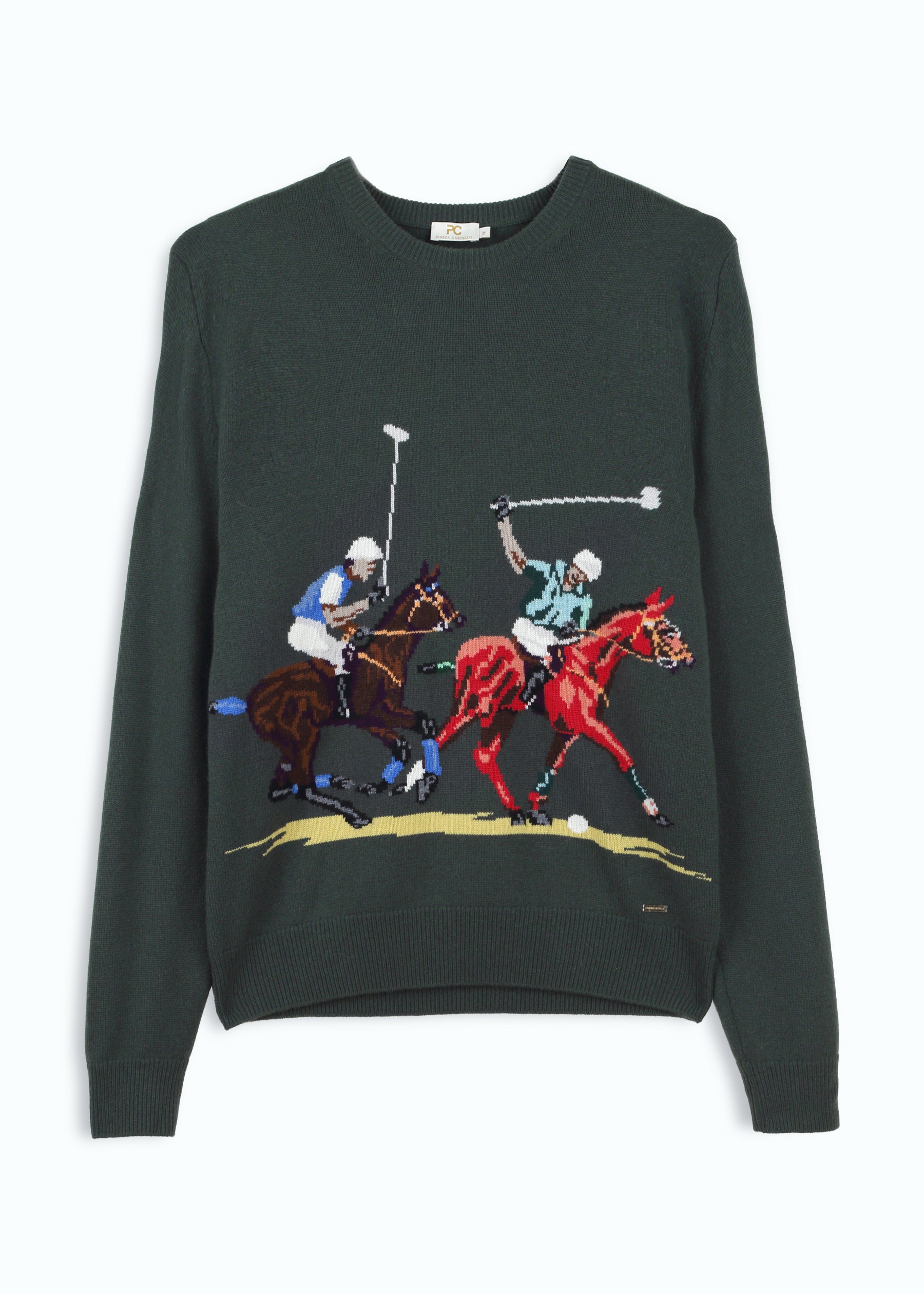 Giostra Men's Polo Intarsia Jumper