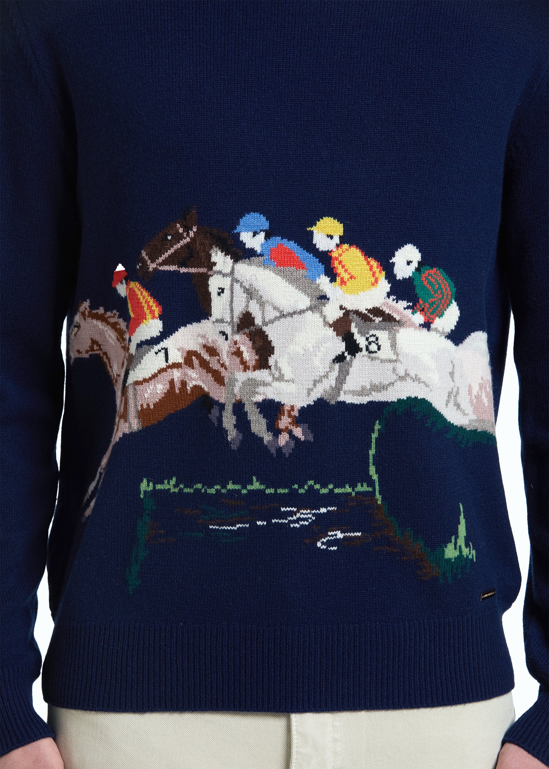 Bravura Men's Intarsia Jumper