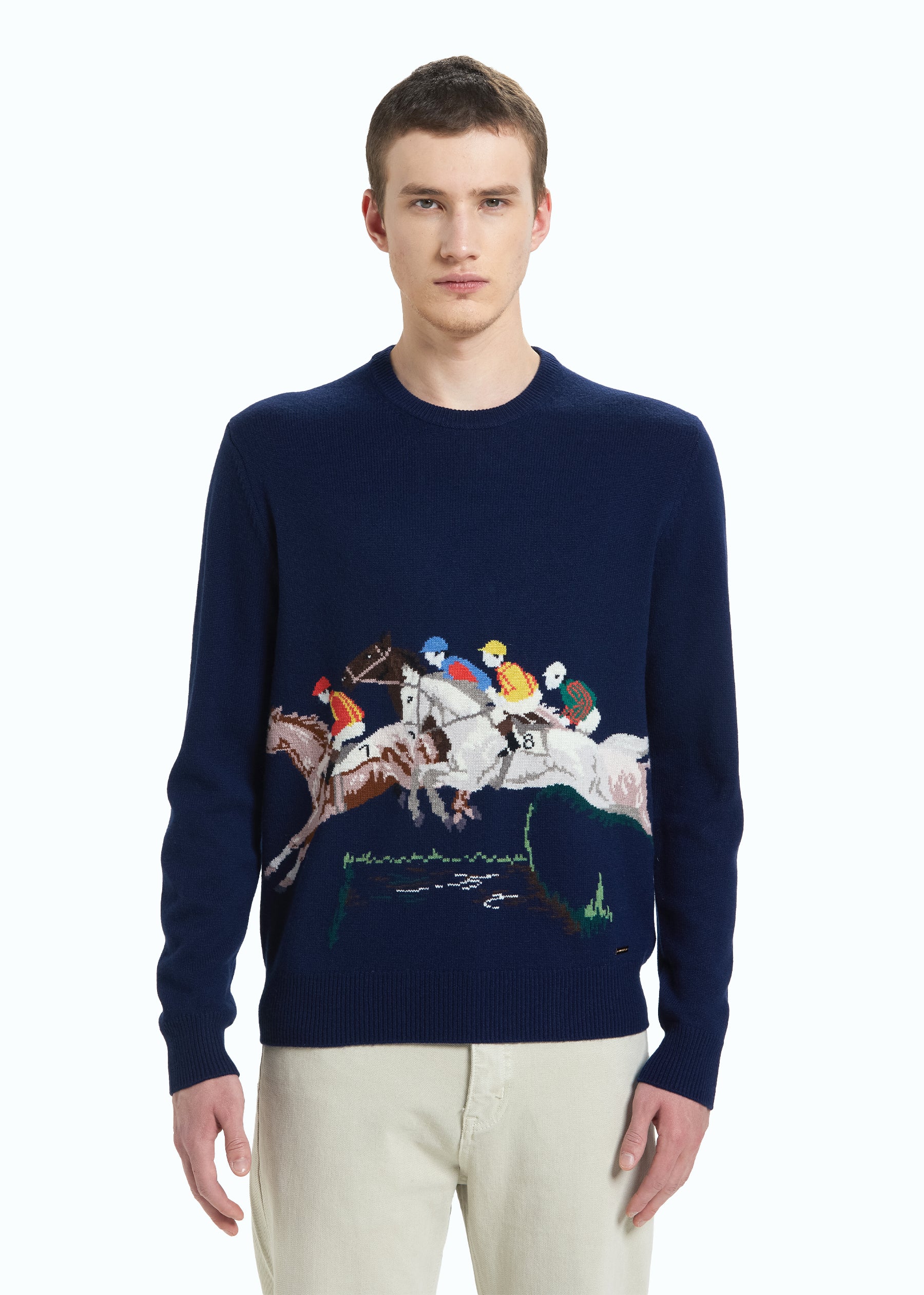 Bravura Men's Intarsia Jumper