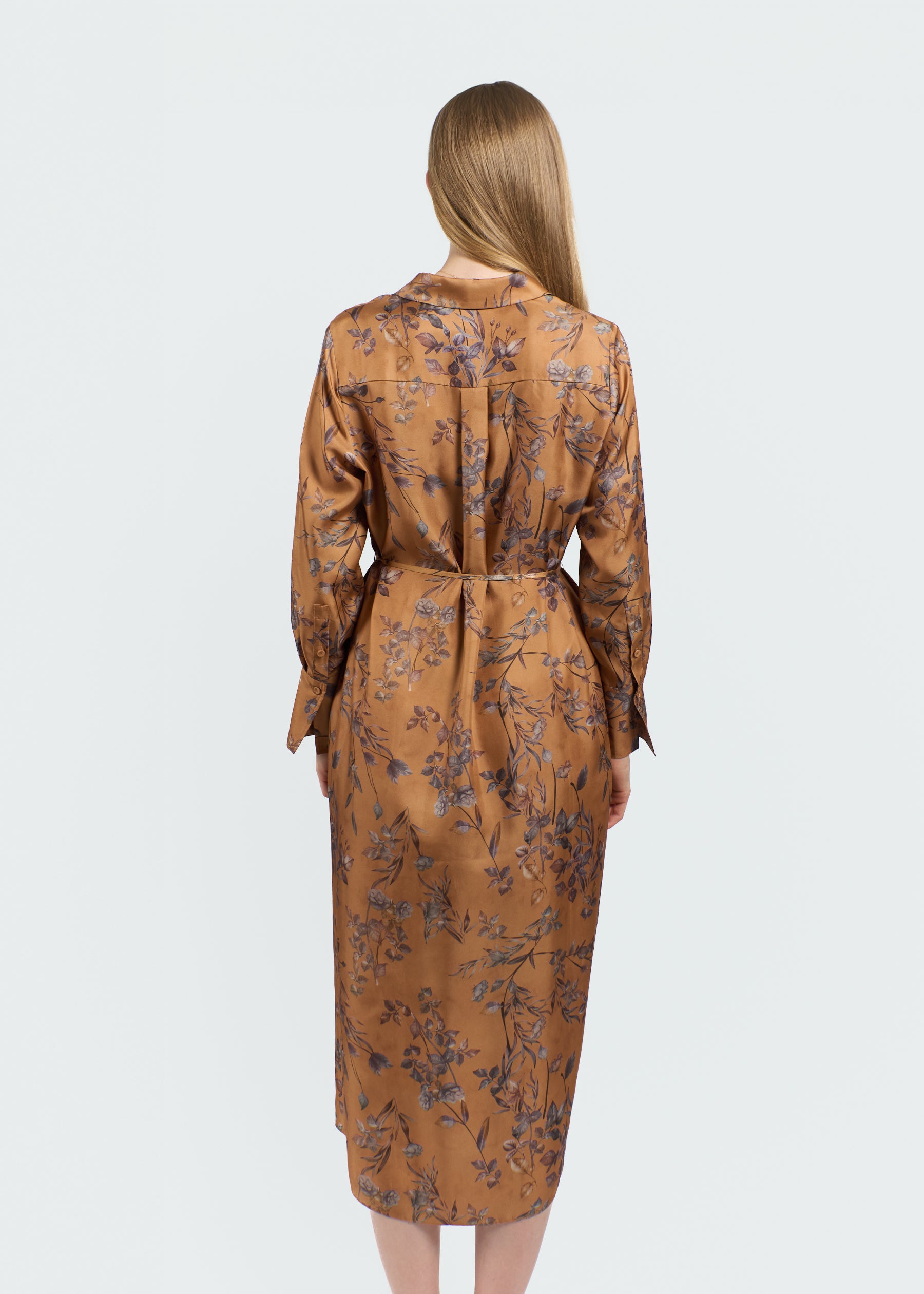 Riflessi Fioriti Silk Dress