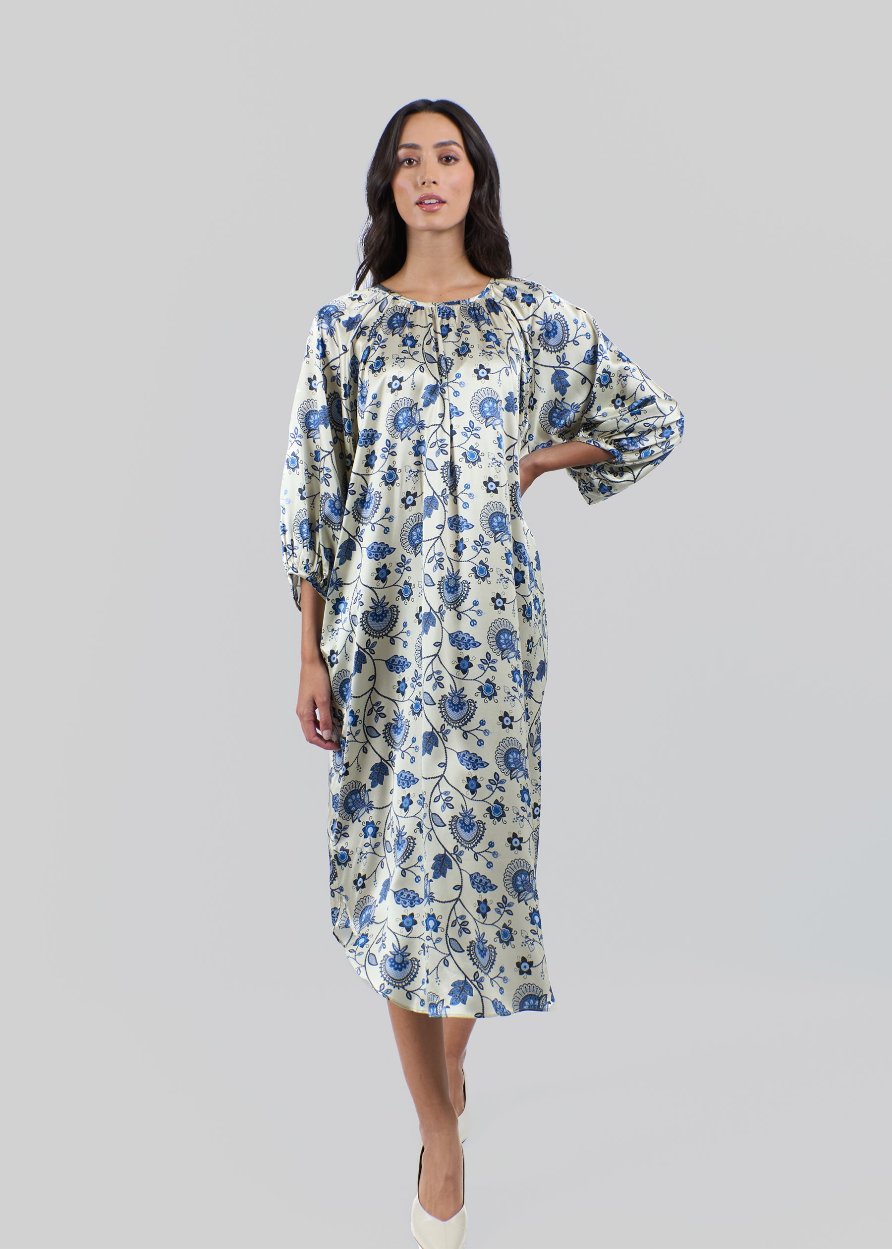 Ventaglio Silk Dress