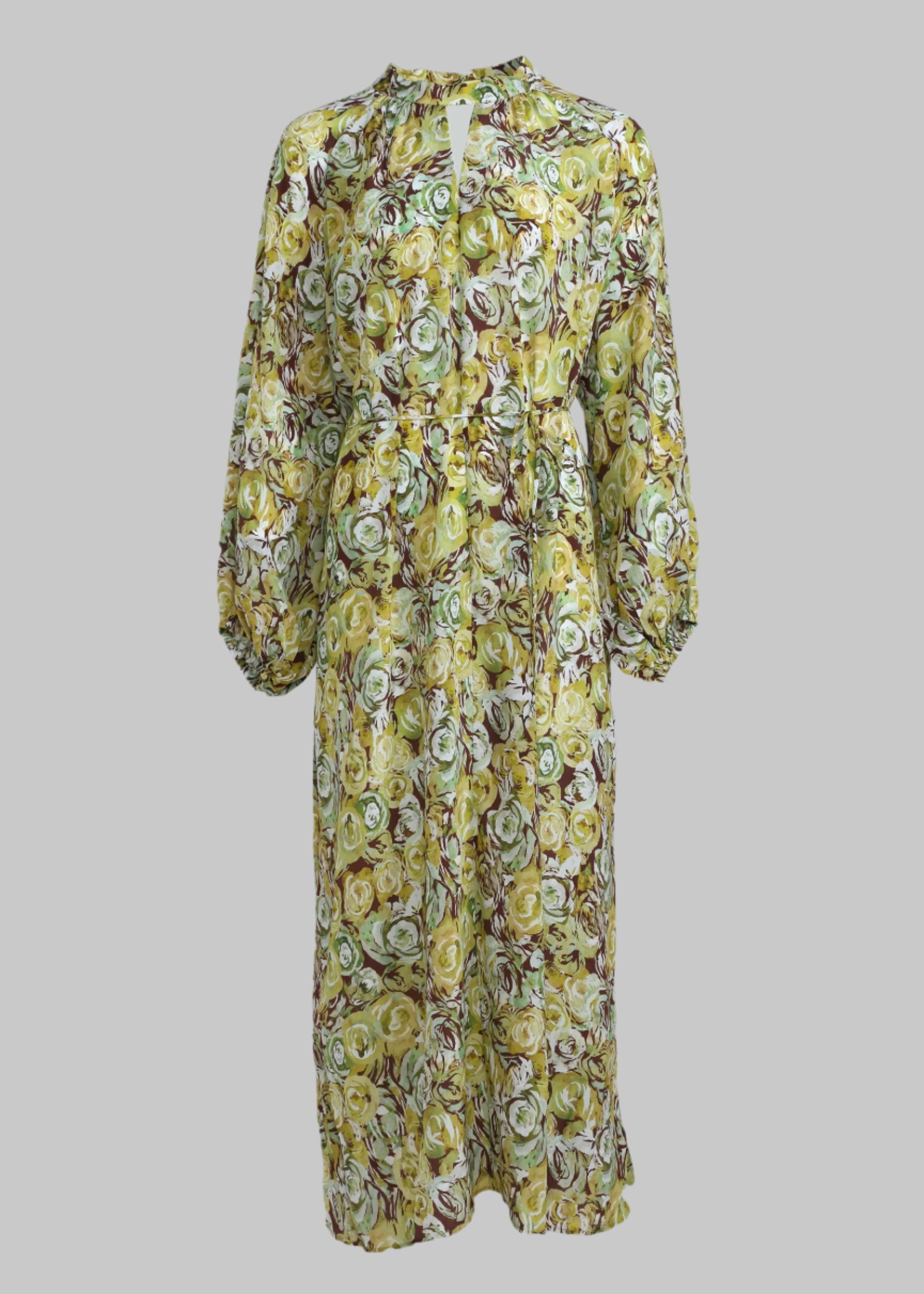 Rosa Verde Silk Dress