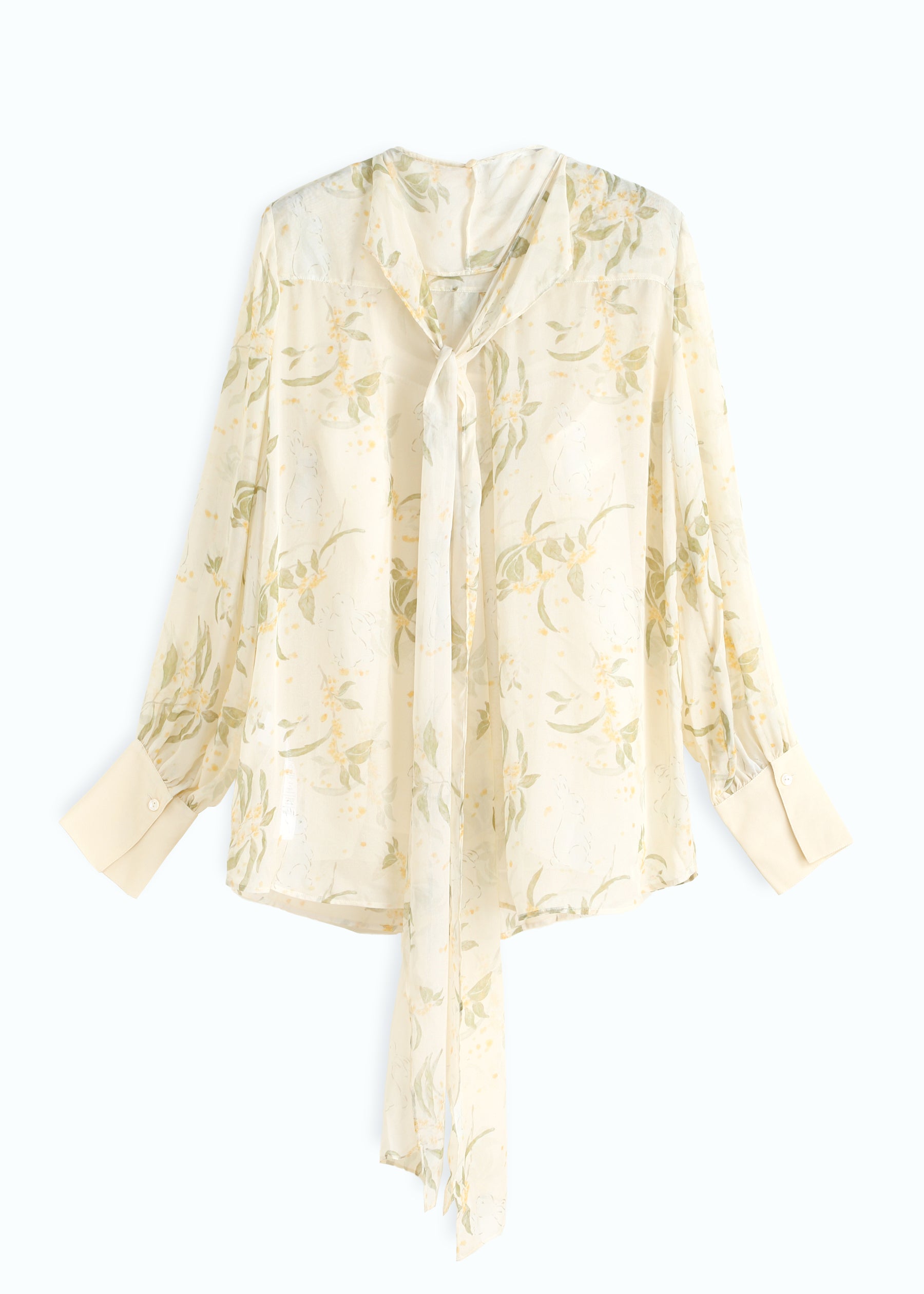 Chiara Eco Printed Silk Blouse