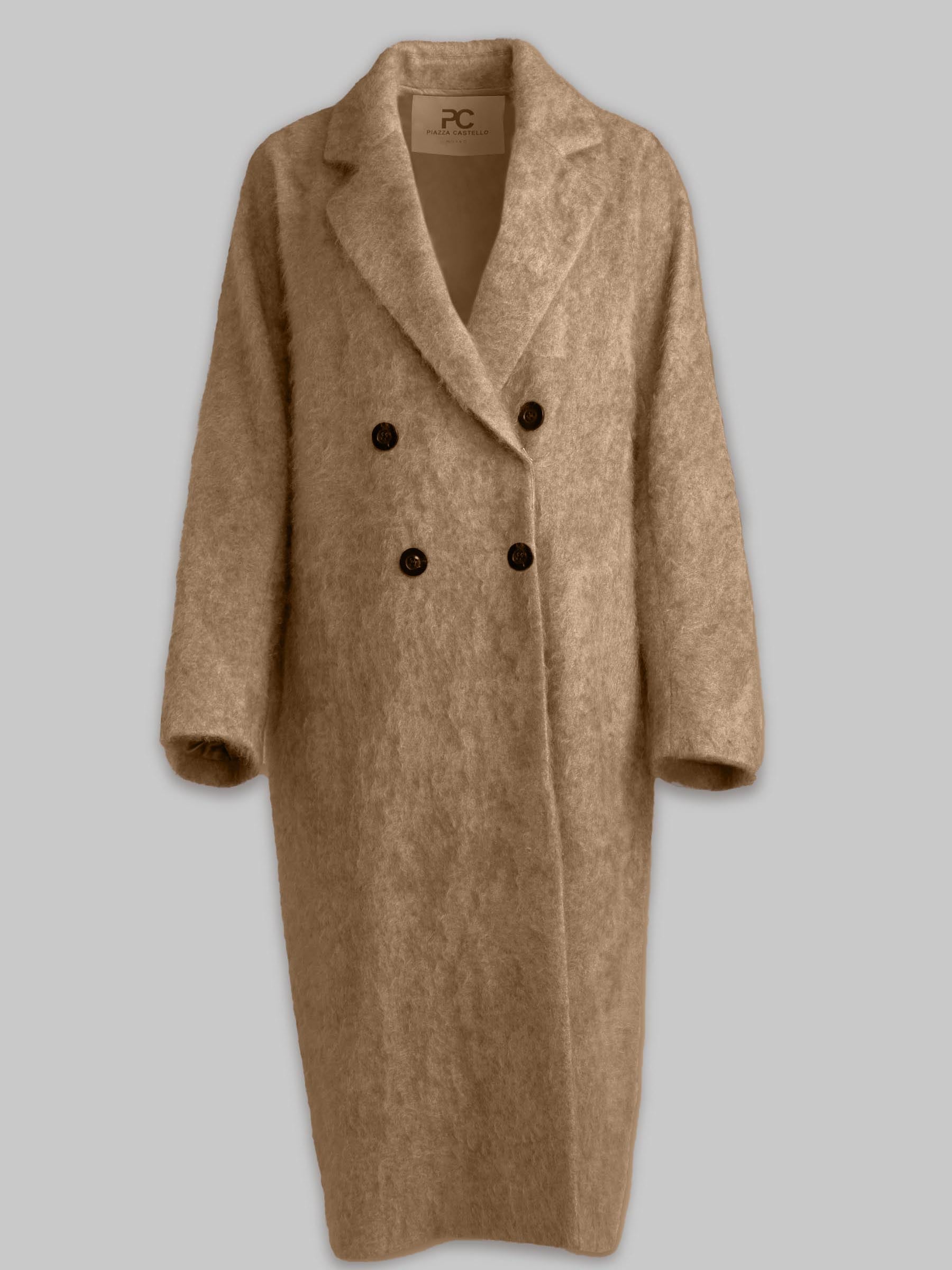 Nebbia Brushed-Finish Cashmere Coat