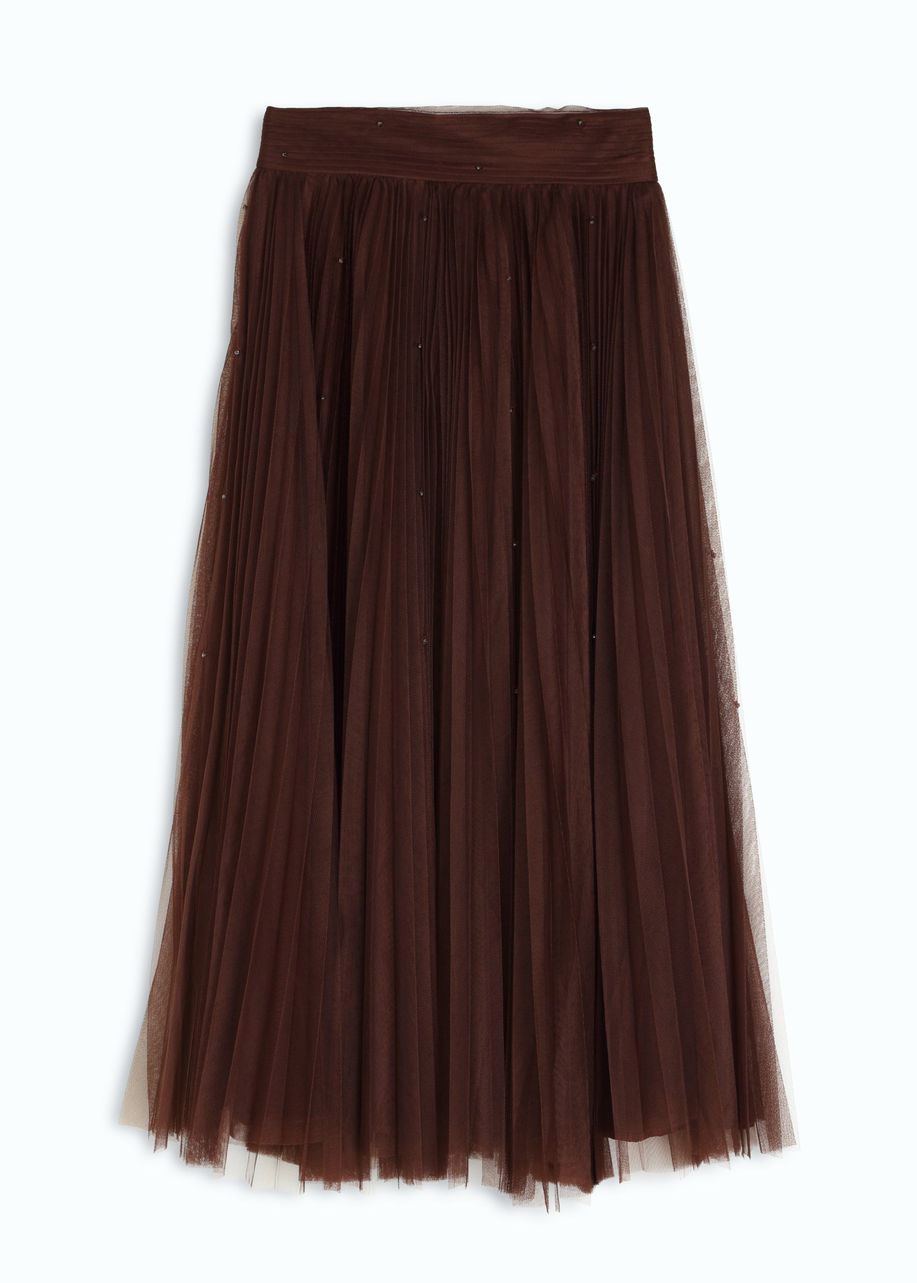 Hand-beaded Tulle Skirt