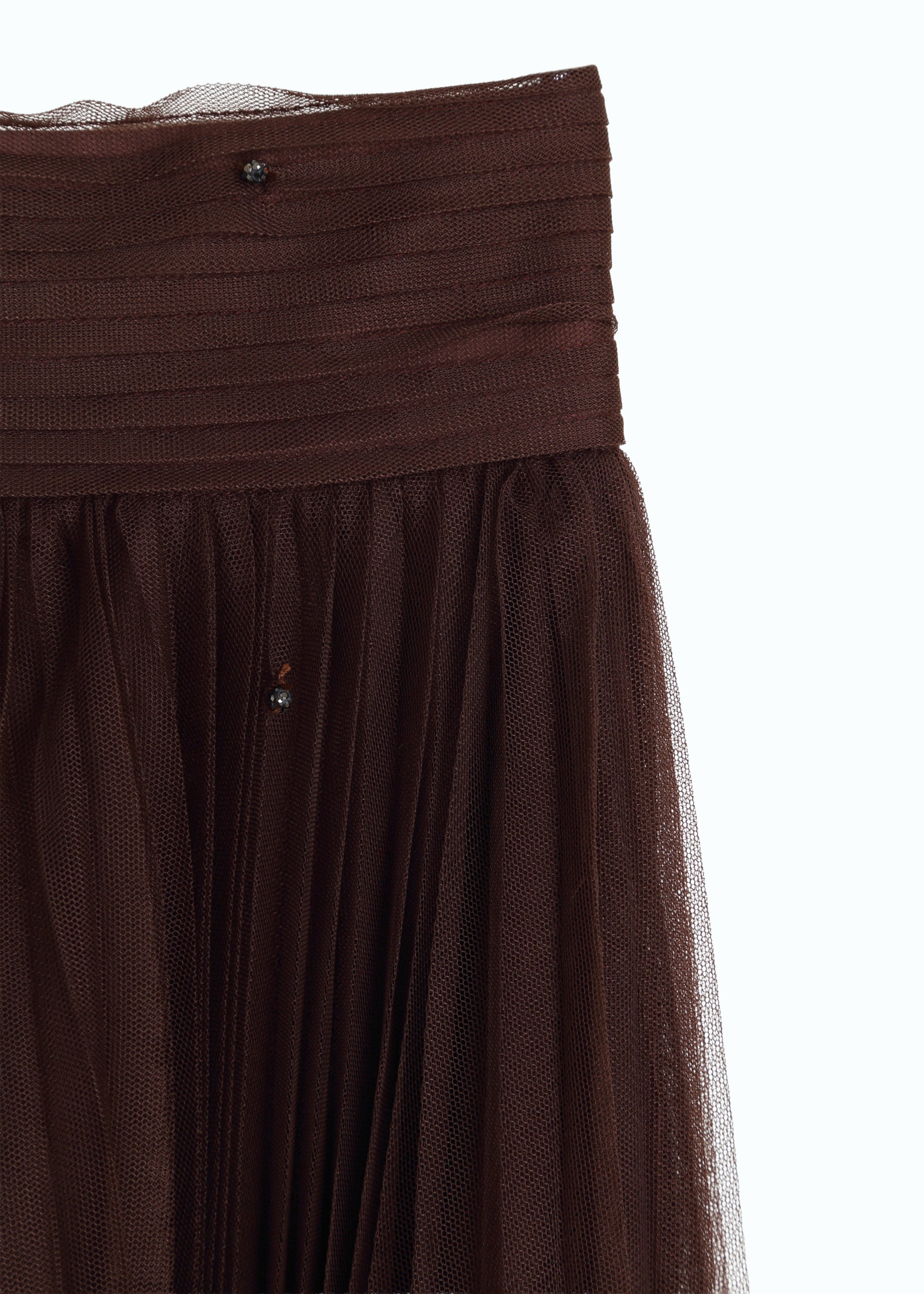 Hand-beaded Tulle Skirt